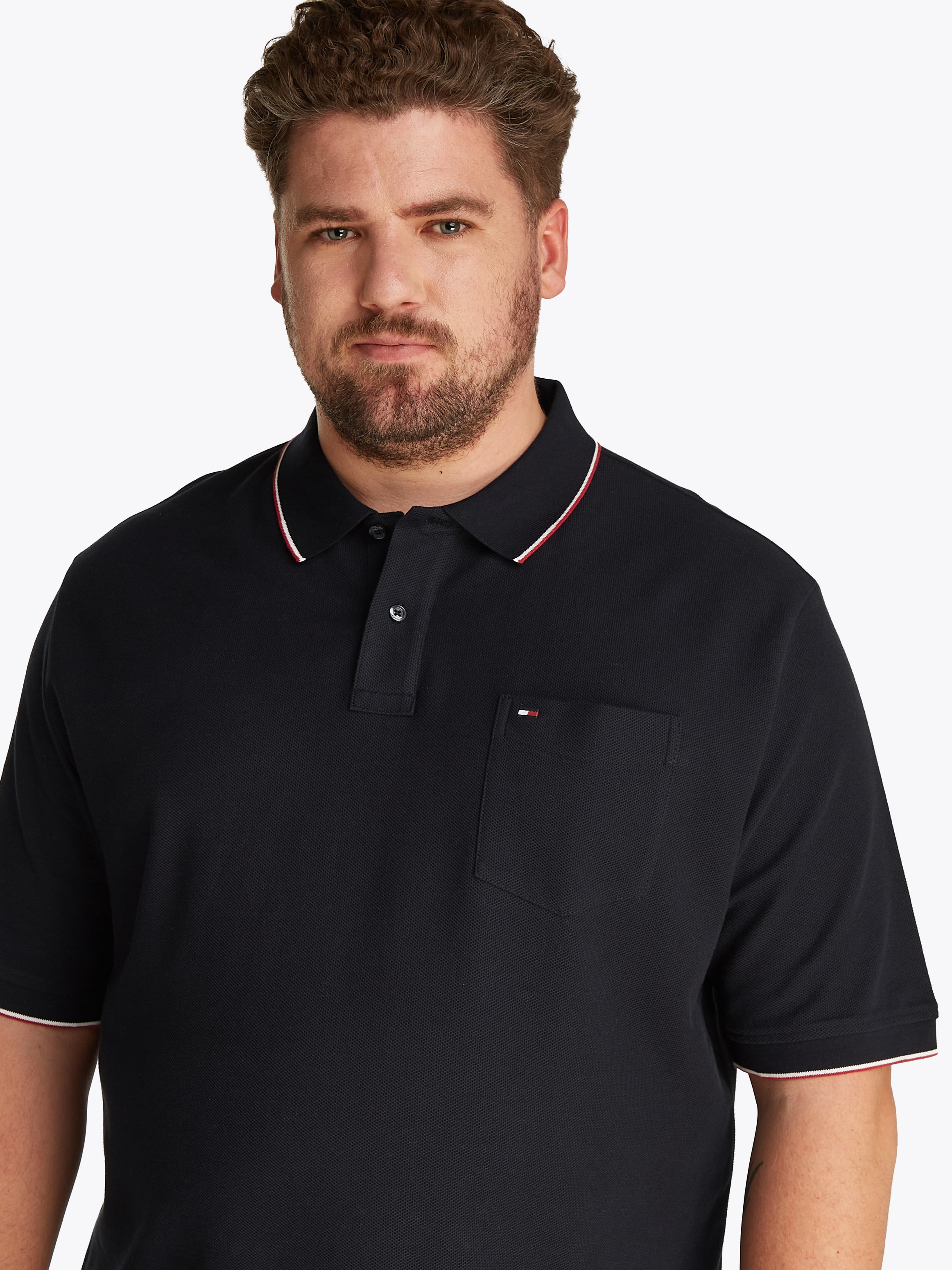 Tommy Hilfiger Big & Tall Poloshirt »BT-POCKET CLASSIC FIT POLO-B«, Grosse Grössen