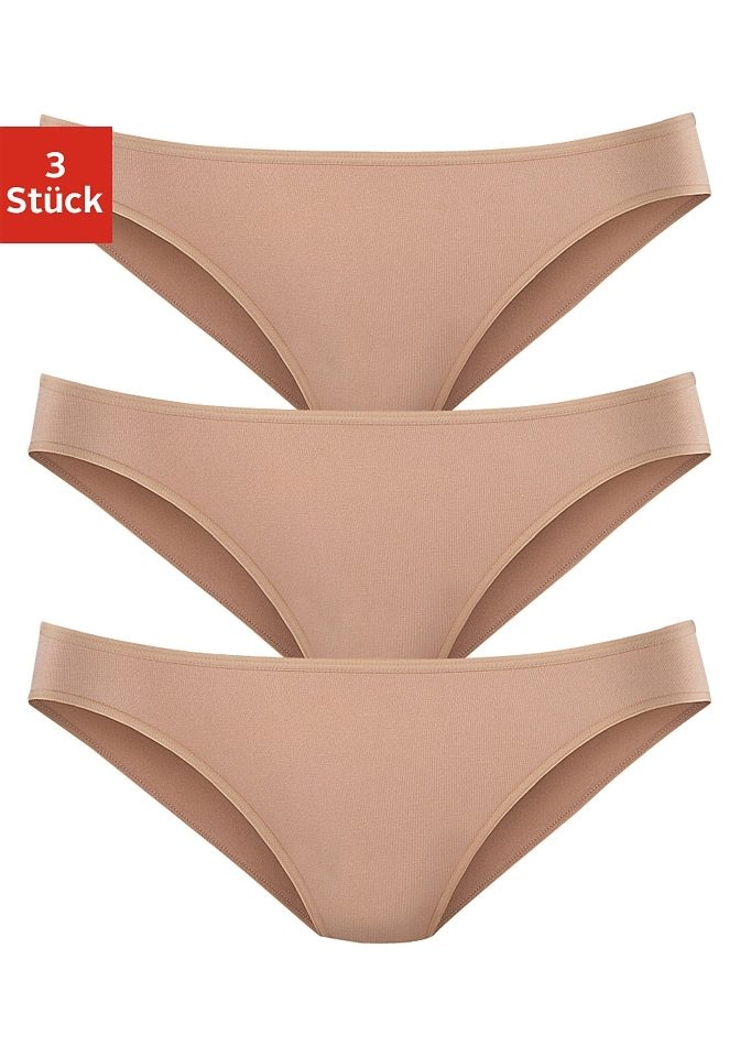 LASCANA Bikinislip, (Packung, 3 St.), aus hochwertiger Modal-Qualität