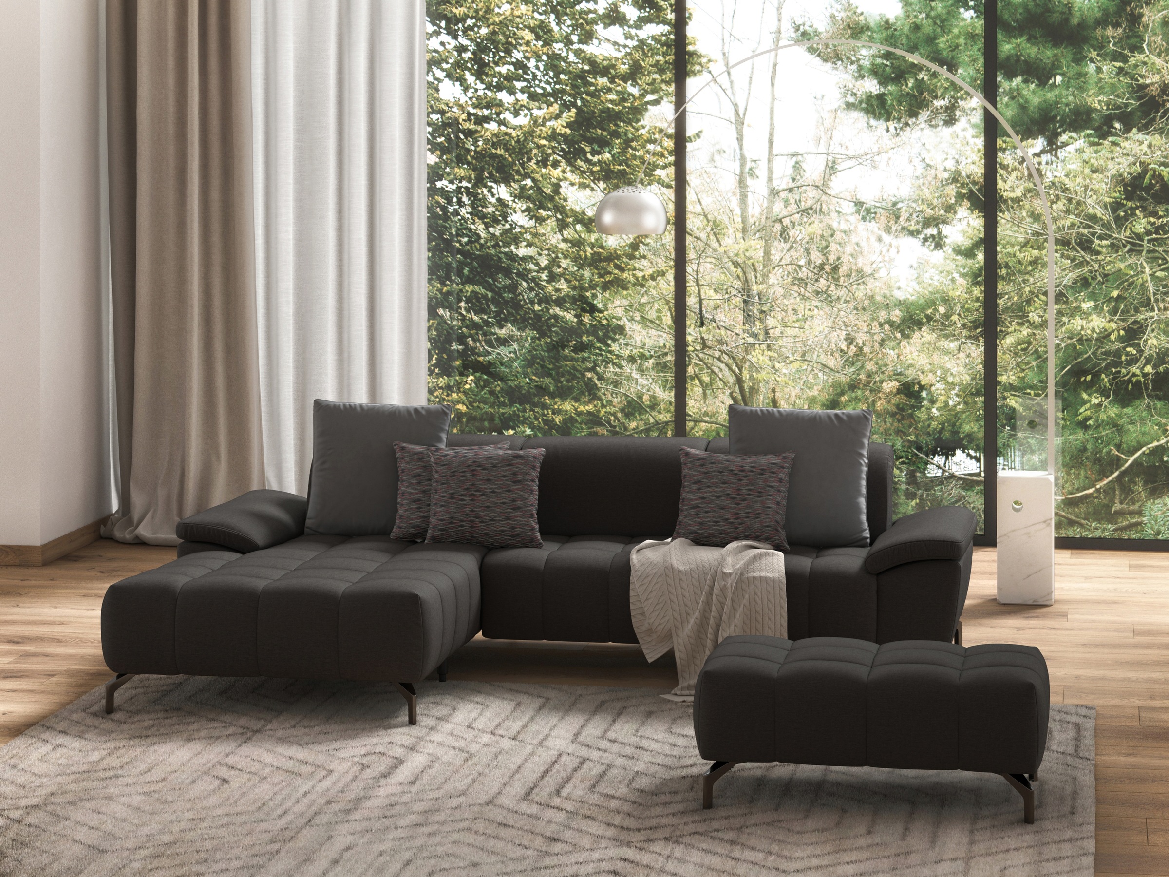 sit&more Hocker »Cool«, mit schwarzen Füssen