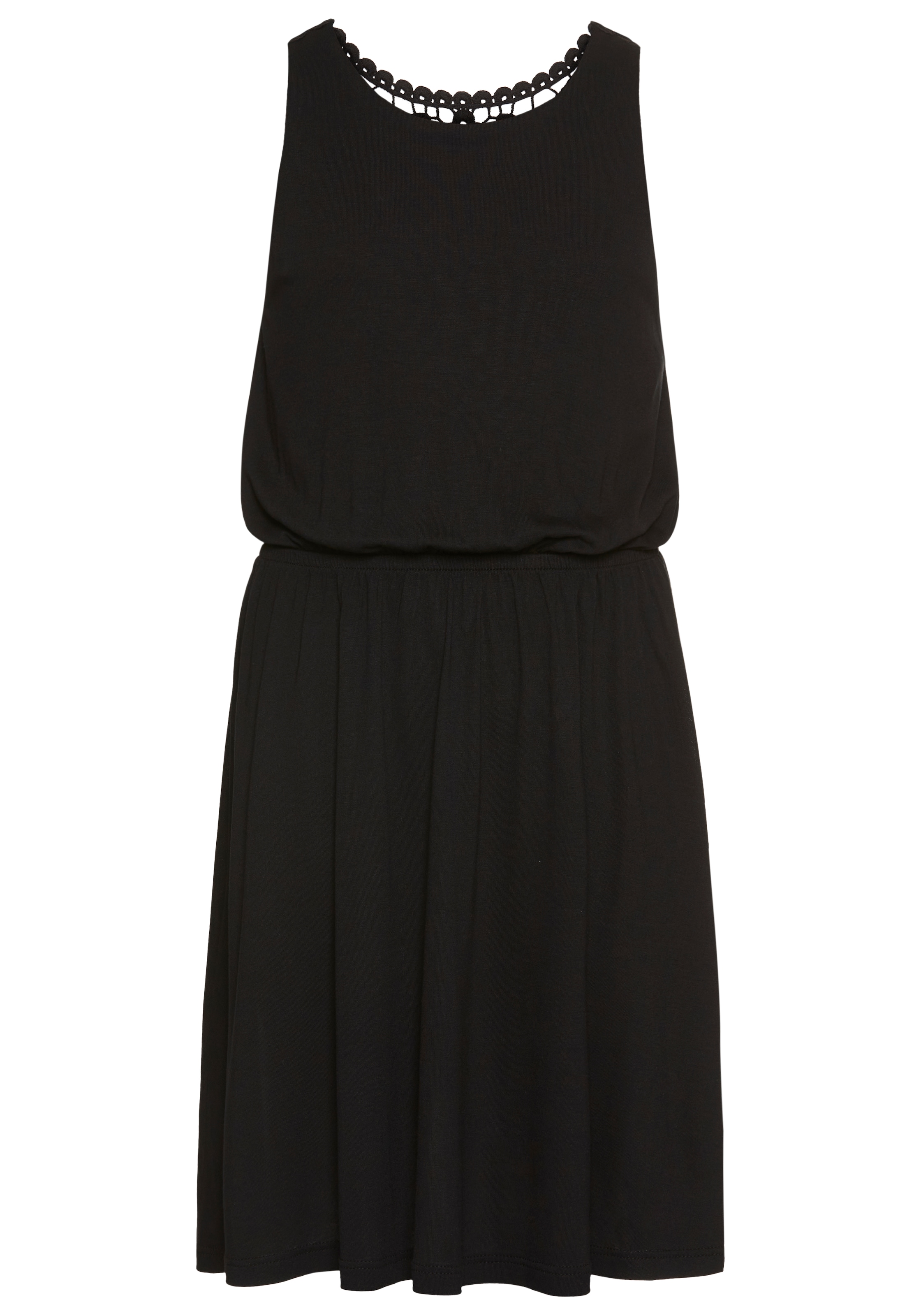 KIDSWORLD Jerseykleid »mit aufwendiger Spitze im Rücken«, Weich fallendes Viskosekleid