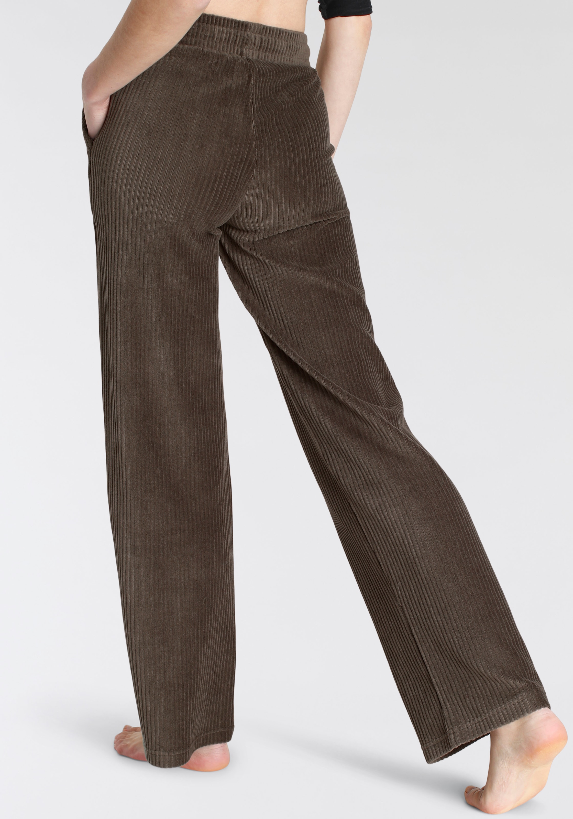 Vivance Homewearhose »-Loungehose«, mit breiter elastischen Cord Struktur, Loungewear