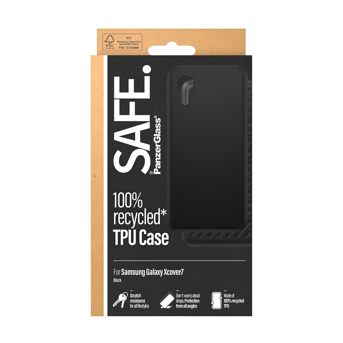 SAFE by PanzerGlass Handyhülle »TPU Case für Samsung Galaxy XCover7«, Backcover, Schutzhülle, Handyschutzhülle, Case, Schutzcase, stossfest
