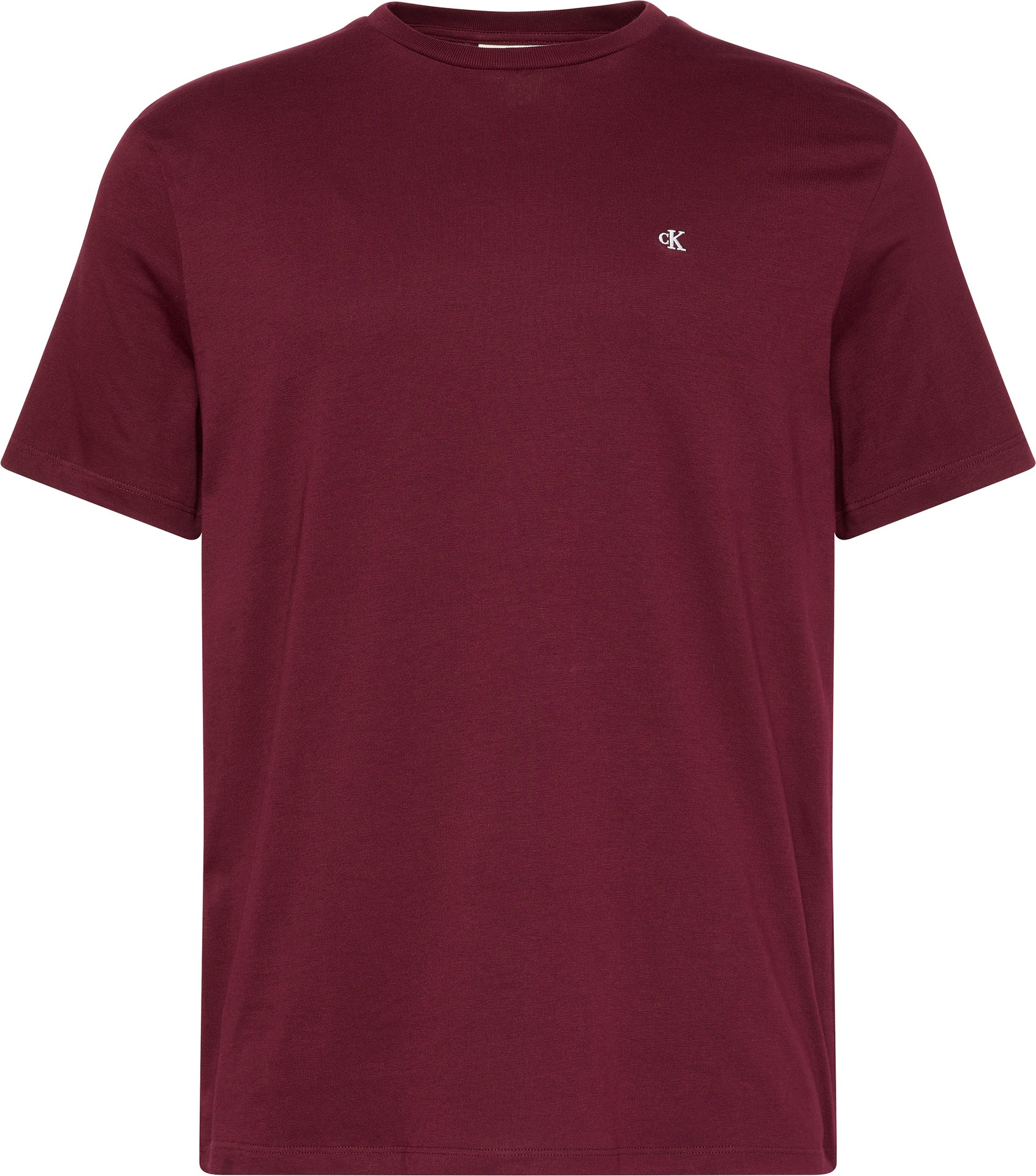 Calvin Klein Jeans T-Shirt »SS SMOOTH CTTN SOLID CREWNK TEE«, mit Logo