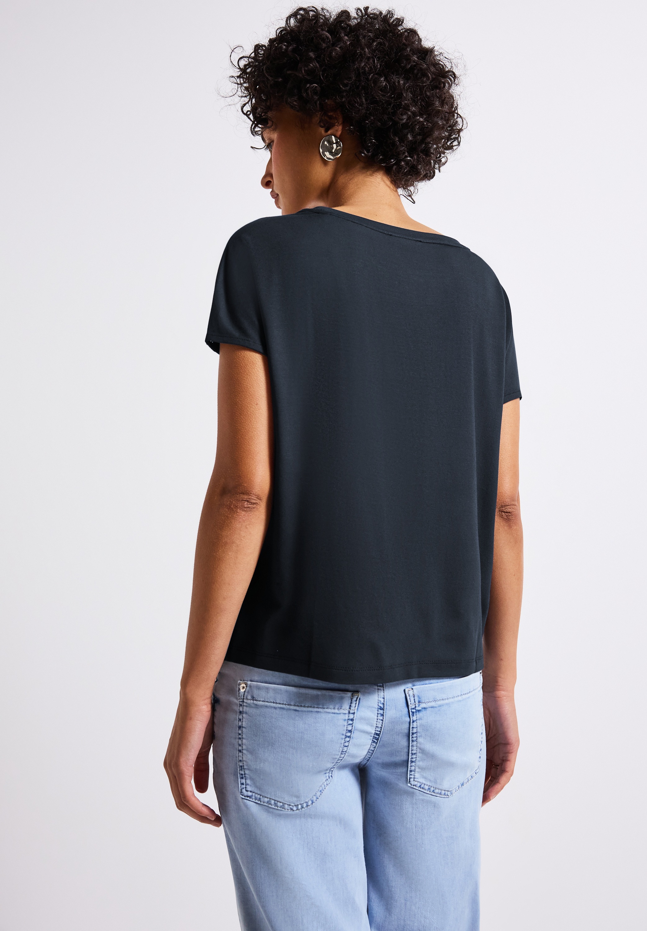 STREET ONE Shirttop, mit Mesh-Detail