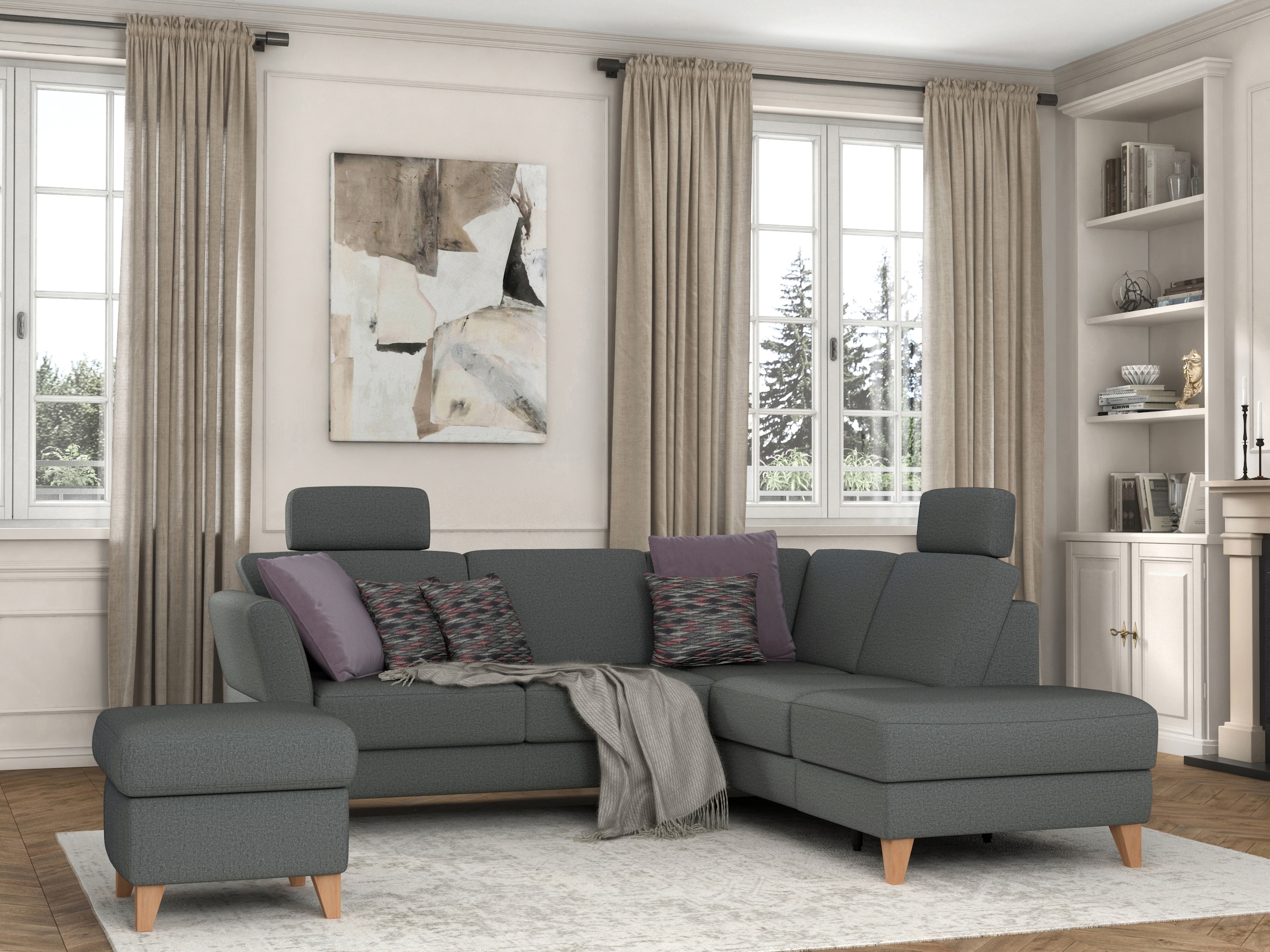 sit&more Stauraumhocker »Visby«, Stauraum, auch erhältlich mit Wasser zu reinigendem "Soft clean" Bezug