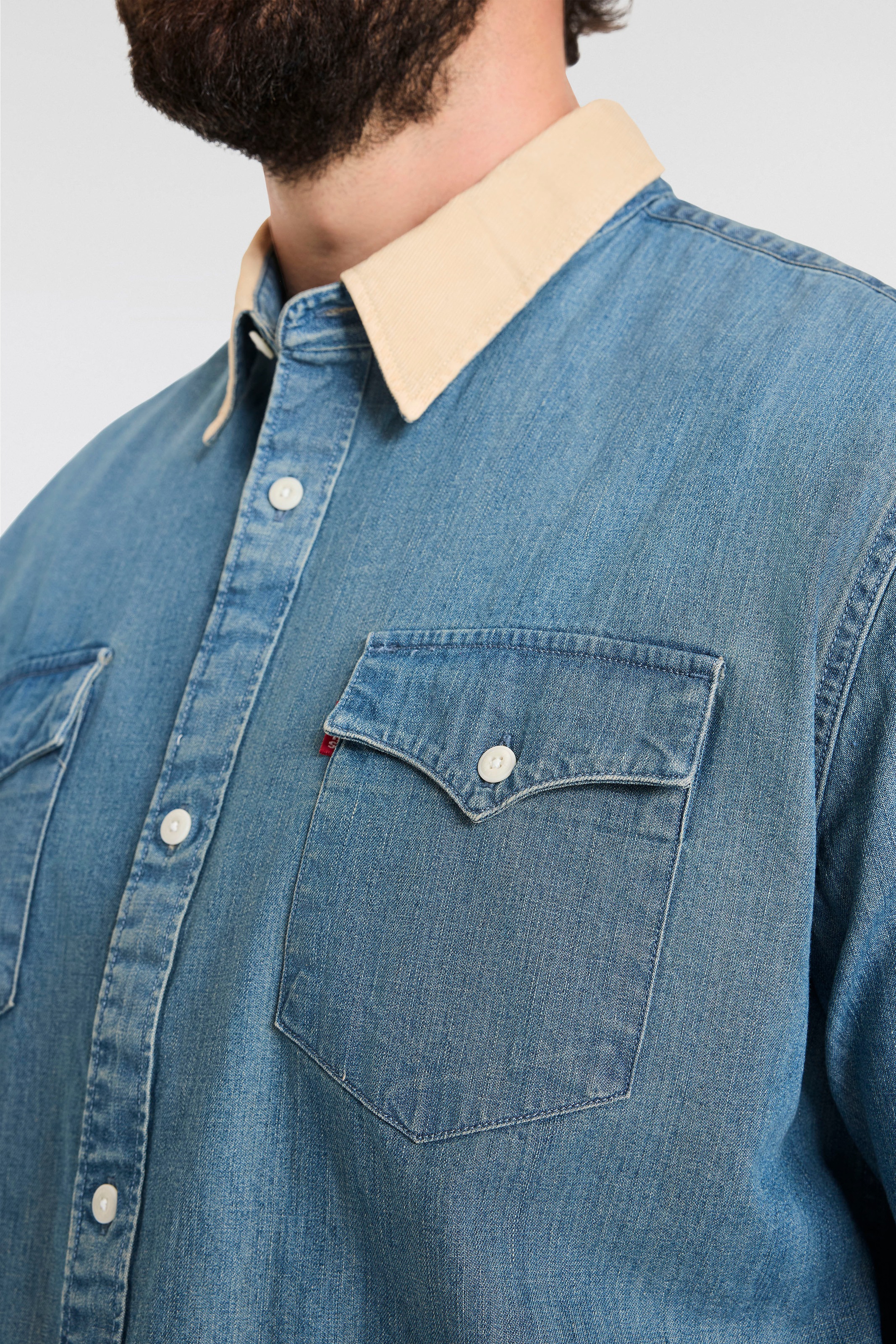 Levi's® Plus Jeanshemd »BIG RELAXED FIT WESTERN«