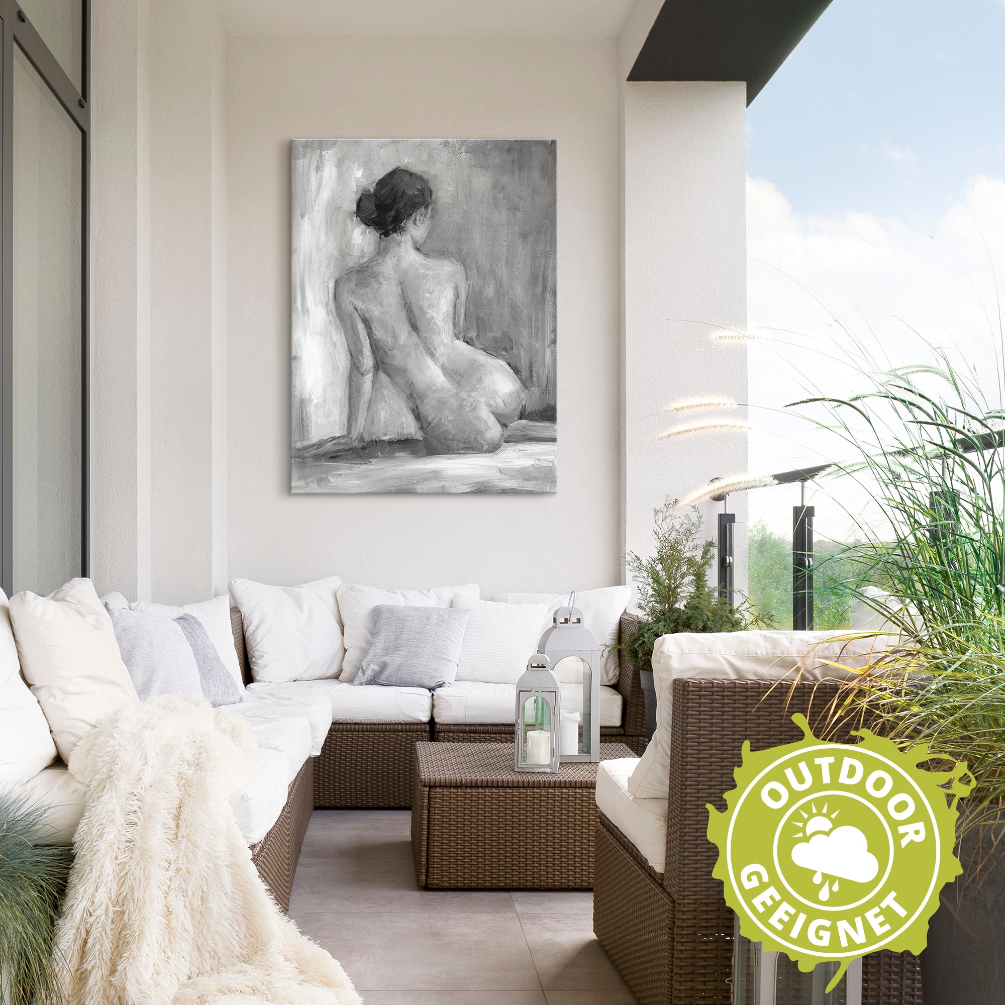Artland Wandbild »Figur in schwarz & weiss I«, Frau, (1 St.), als Alubild, Outdoorbild, Leinwandbild, Poster, Wandaufkleber