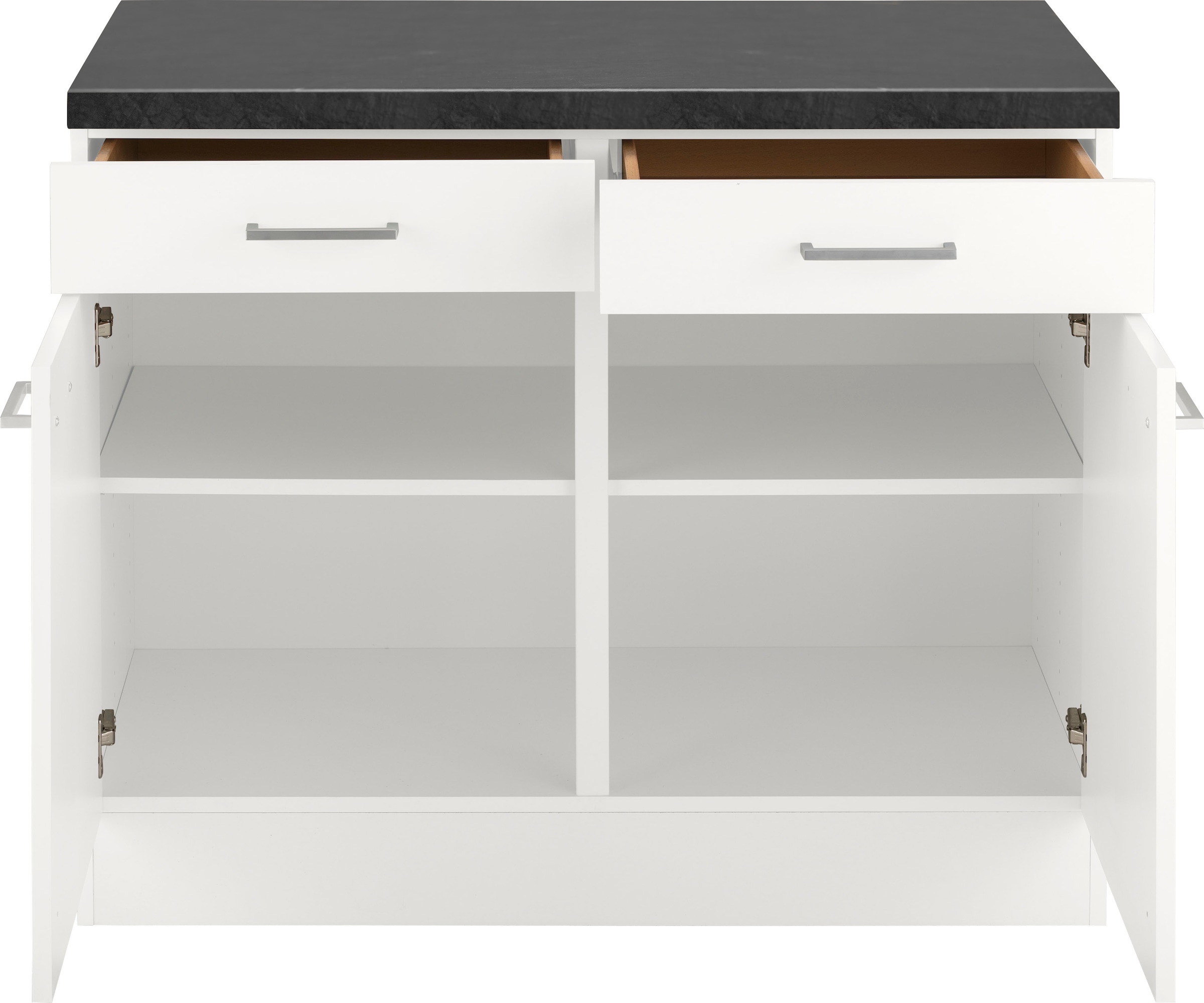 ❤ OPTIFIT Unterschrank »Iver«, Breite cm, Shop 2 Arbeitsplatte und mit 2 im Türen Schubkästen, mm 100 entdecken Jelmoli-Online 38