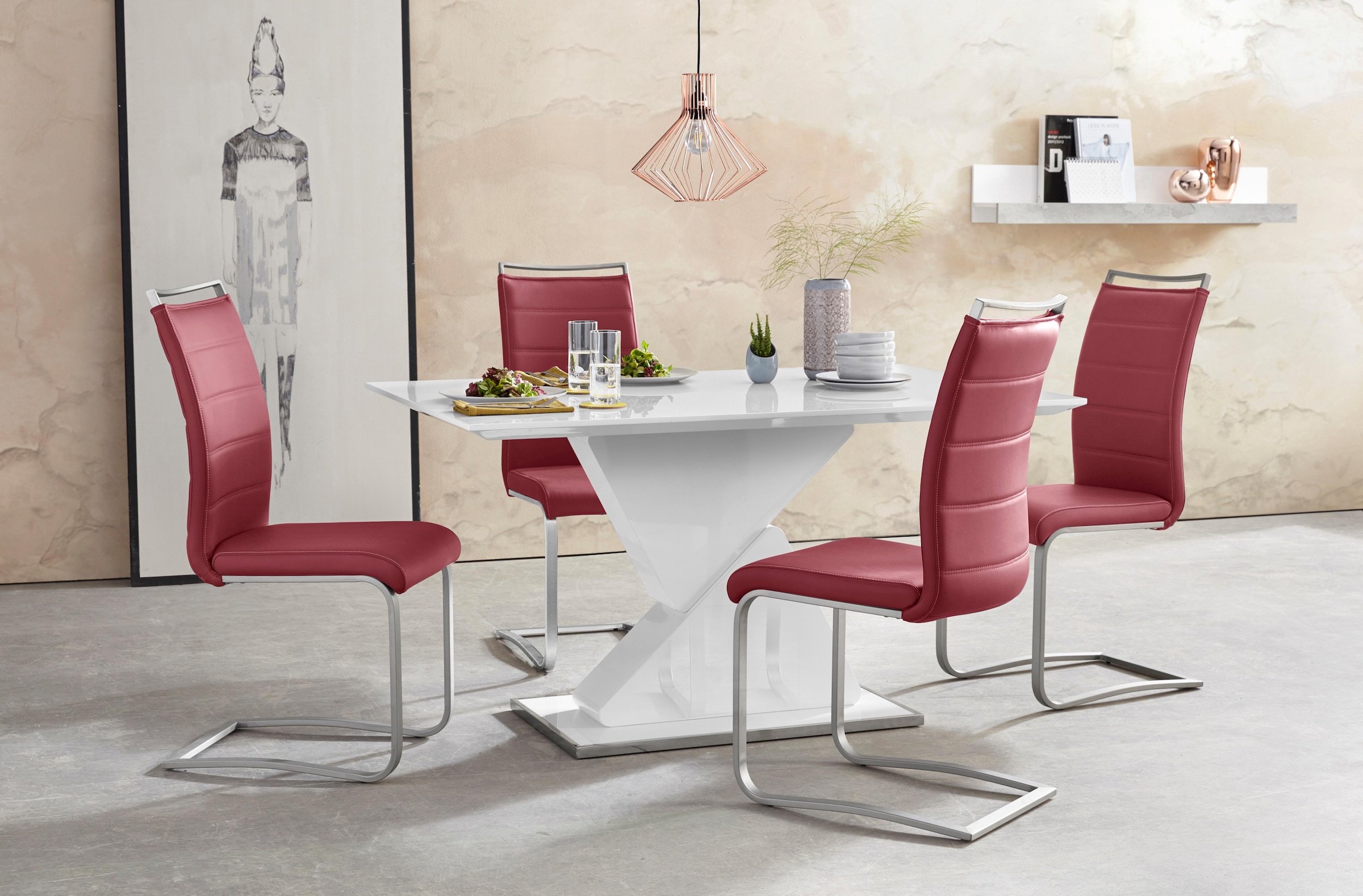MCA furniture Freischwinger »Pescara«, 120 online 2 Jelmoli-Versand St., Kg belastbar | Kunstleder, bis (Set), Stuhl shoppen