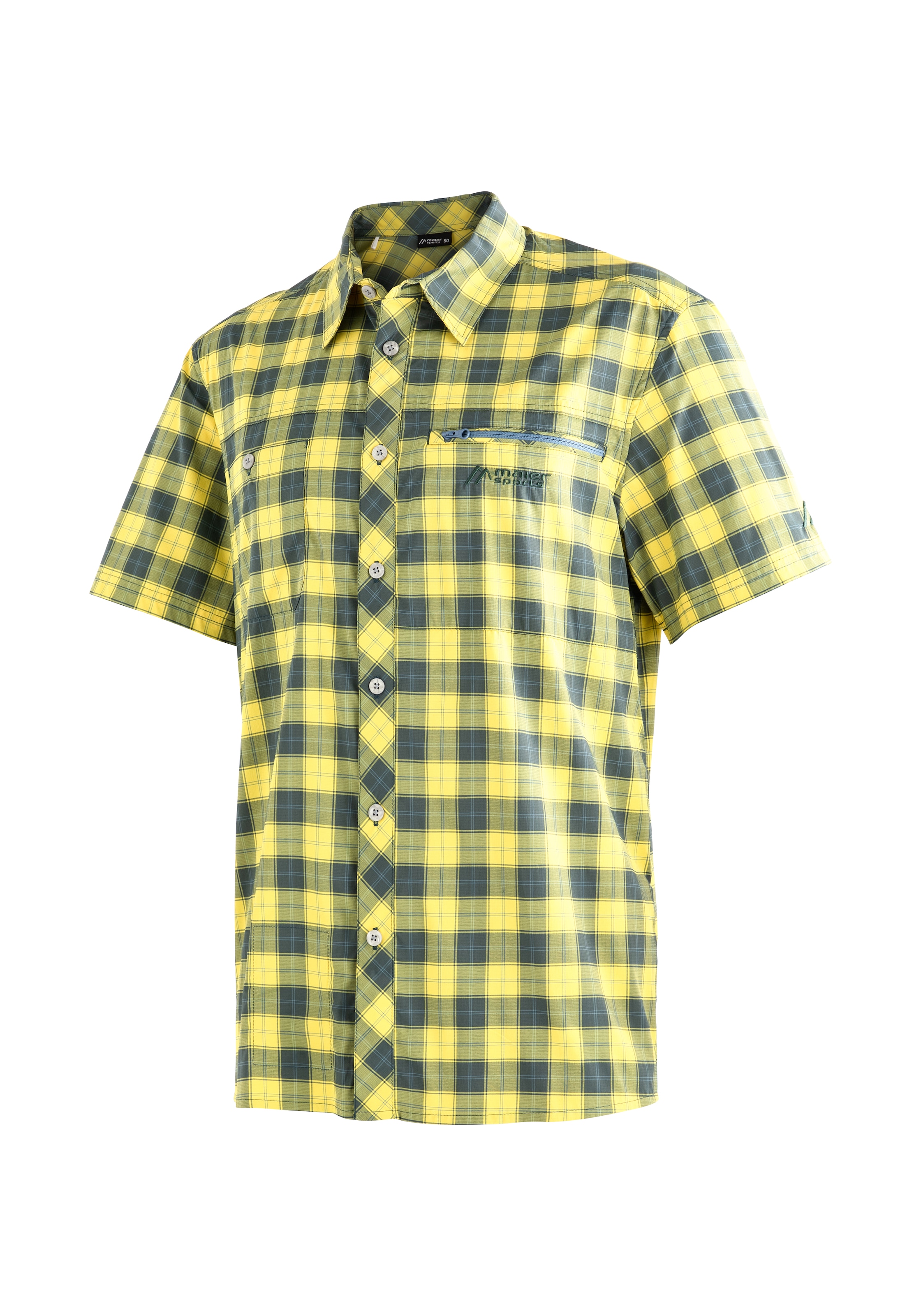 Karohemd atmungsaktives Jelmoli-Versand | Wanderhemd, Sports »Kasen M«, online Outdoorhemd Herrenhemd, kurzarm kaufen S/S Maier