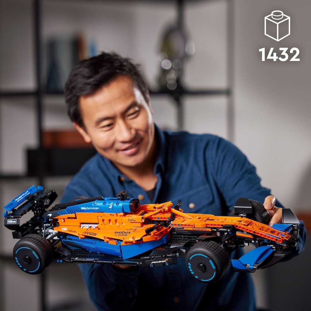 LEGO® Konstruktionsspielsteine »McLaren Formel 1™ Rennwagen (42141), LEGO® Technic«, (1432 St.), Made in Europe