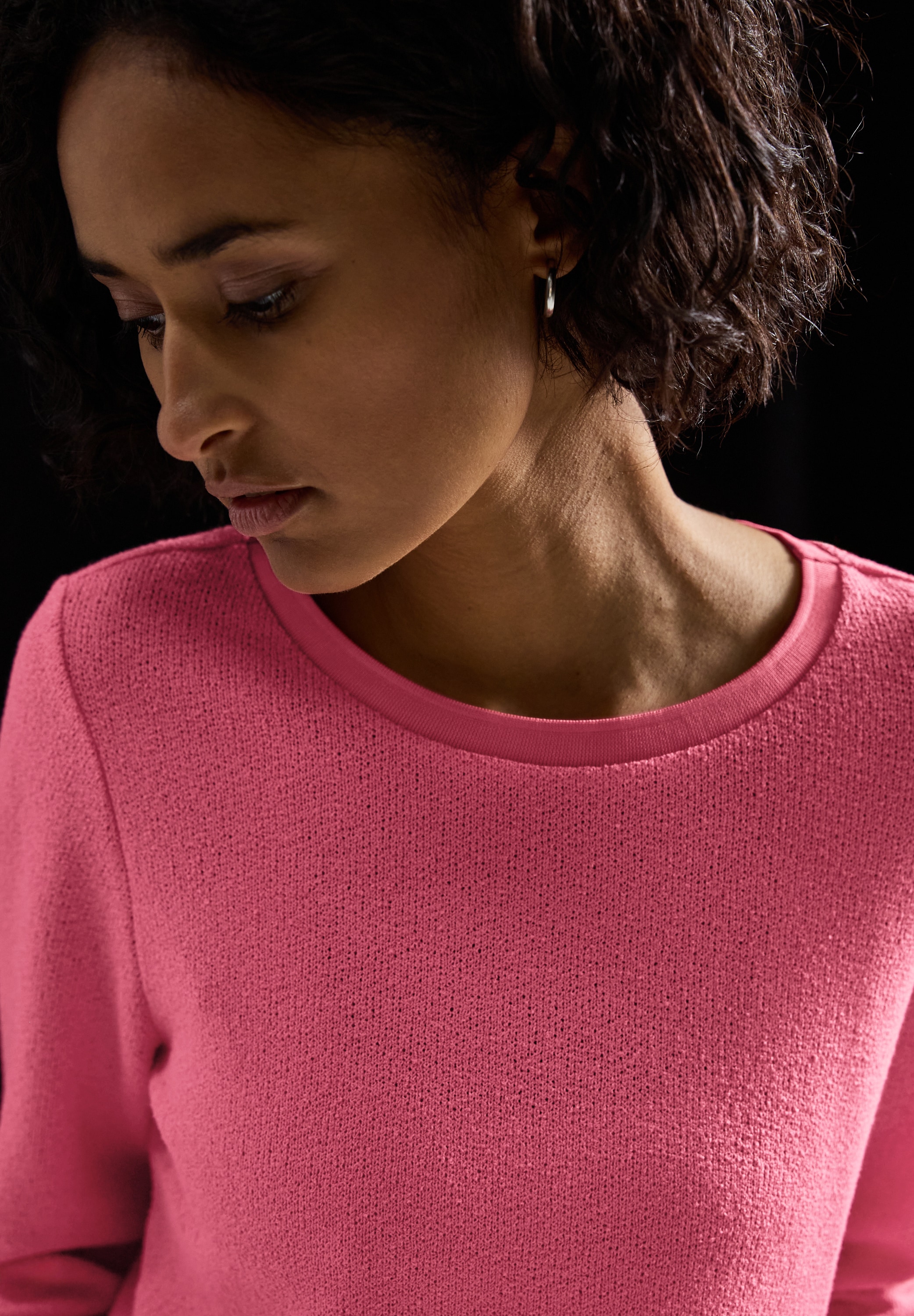 STREET ONE 3/4-Arm-Shirt, in Strick-Look Qualität
