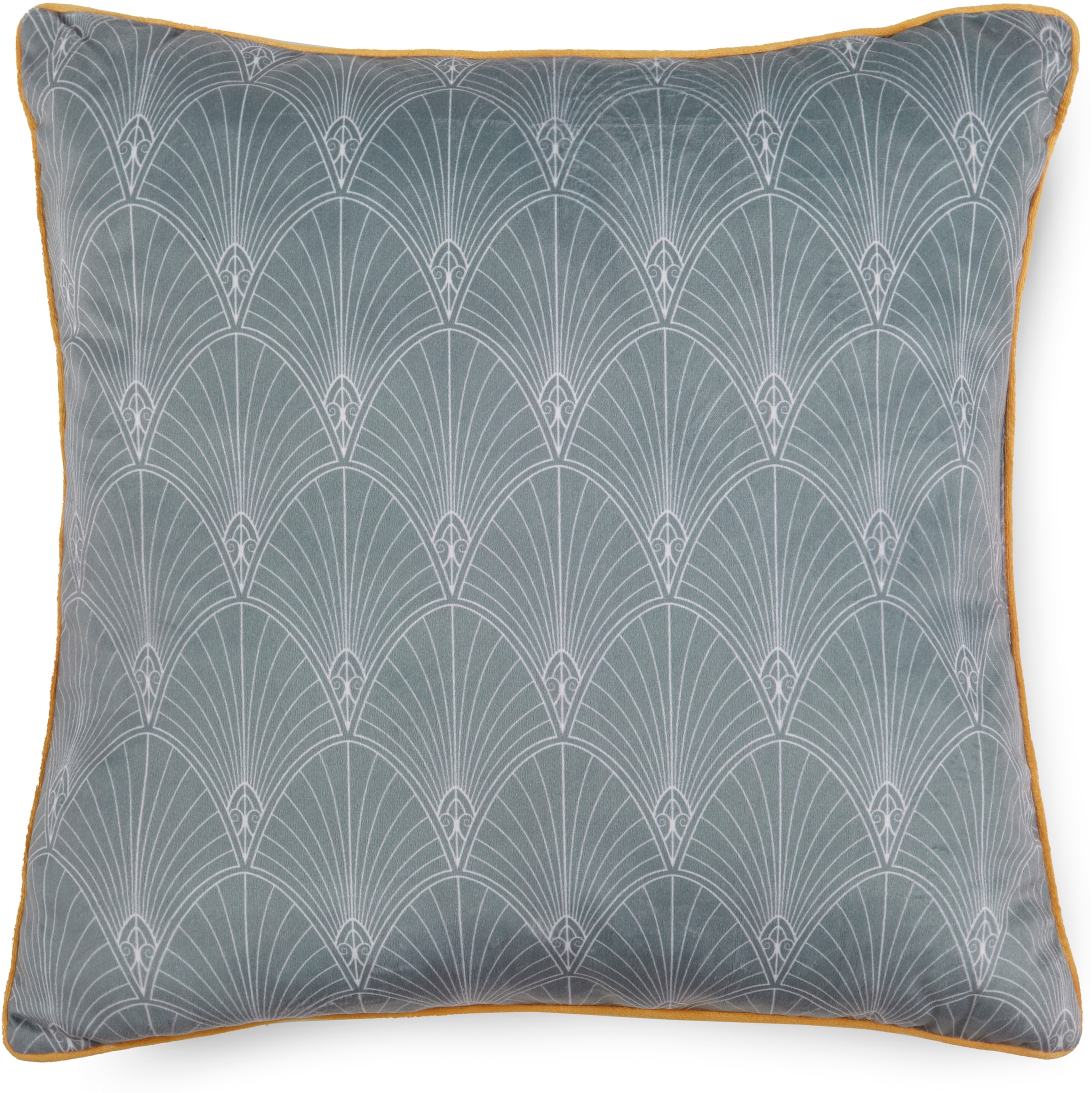 Descanso Dekokissen »Modena«, Mit Füllung, 1 Stück, Biese, 48x48, Wendeoptik, Weich, Blumen, Grün