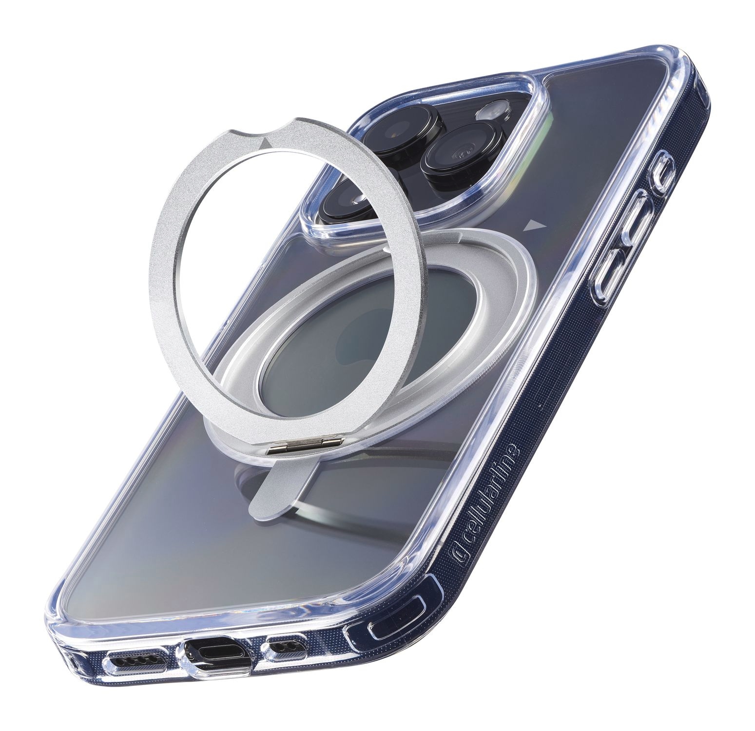 Cellularline Handyhülle »SPIN MAG MagSafe Case für Apple iPhone 16 Pro Max«, Backcover, Schutzhülle, Handyschutzhülle, Case, Schutzcase, stossfest