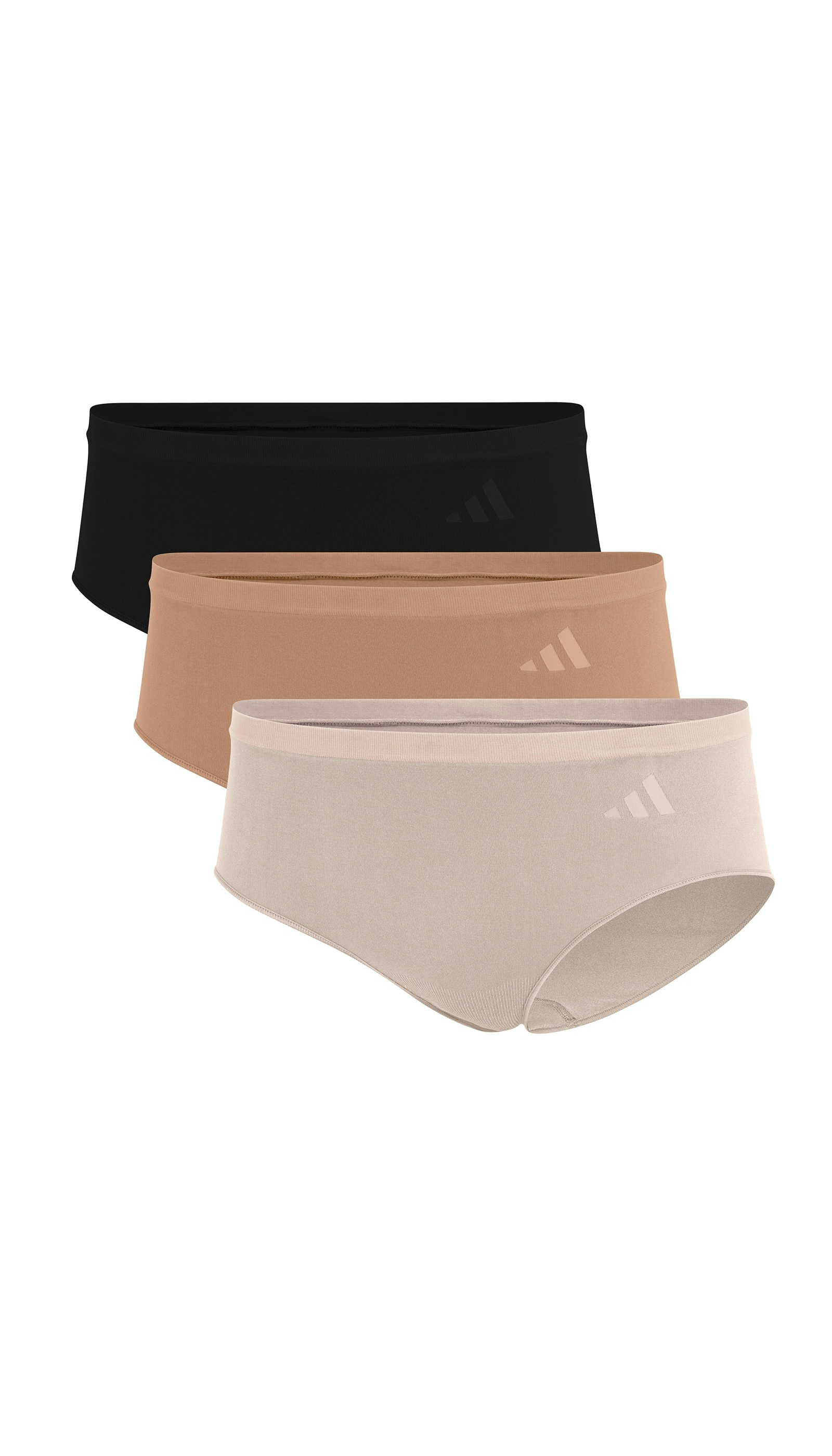 adidas Sportswear Hipster »Active Seamless« 3er Pack, mit Logodruck, basic, bequem, weich, elastisch, nahtlos