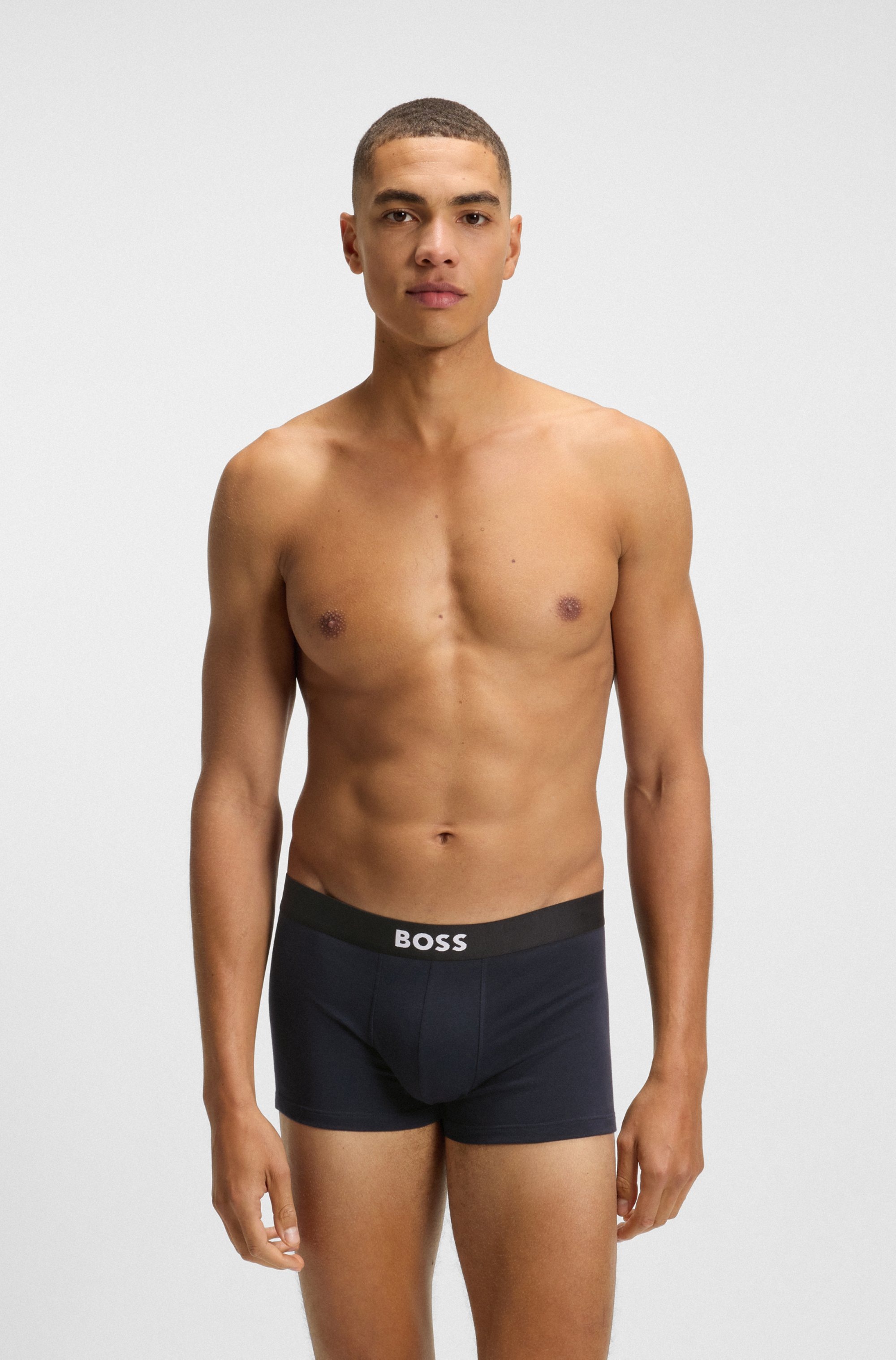 BOSS Trunk »3P Trunk BOSS ONE«, mit unifarbenen Bund