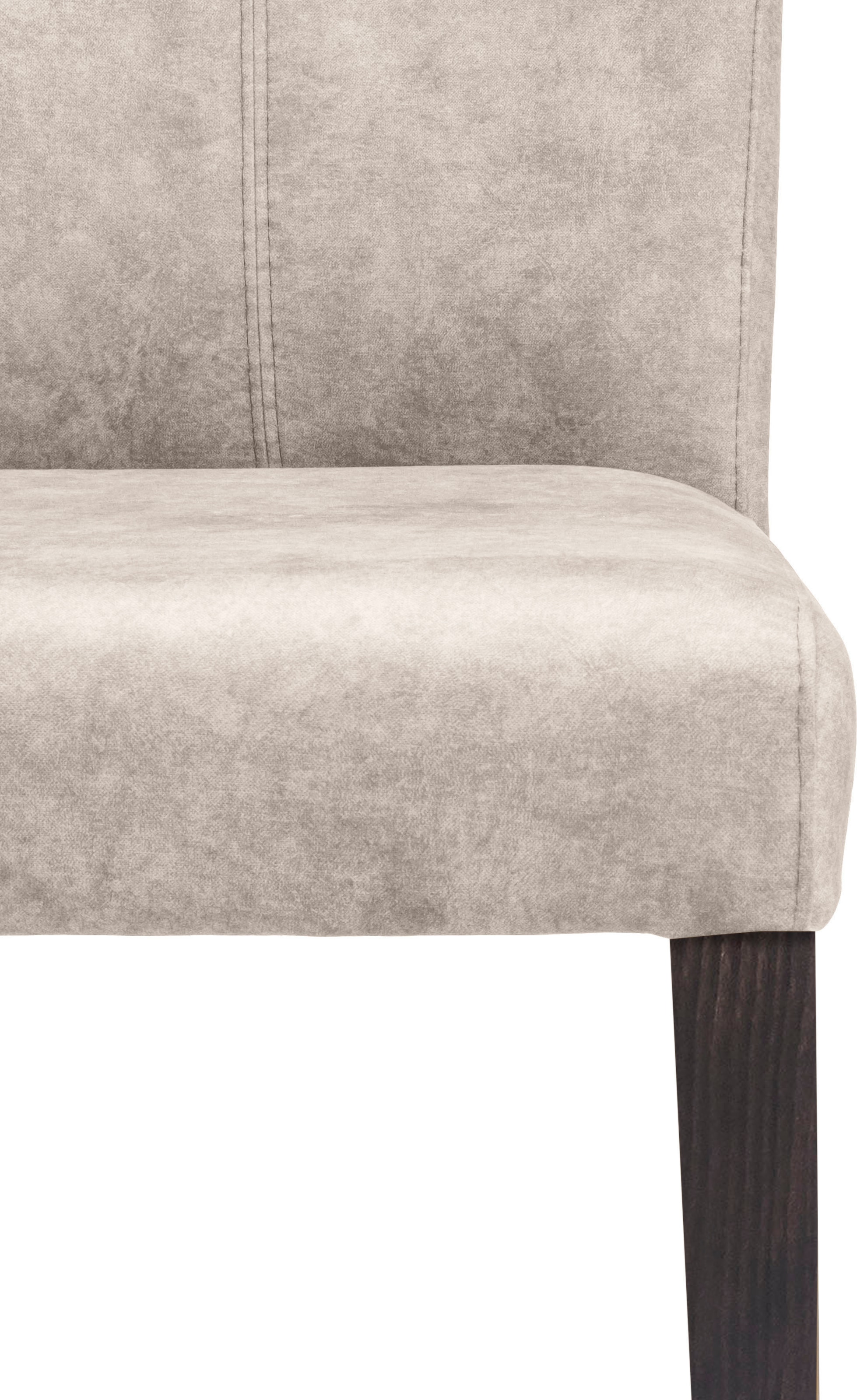 Home affaire 4-Fussstuhl »Aspen«, (Set), 2 St., Samtvelours, Beine aus massiver Buche, wengefarben lackiert