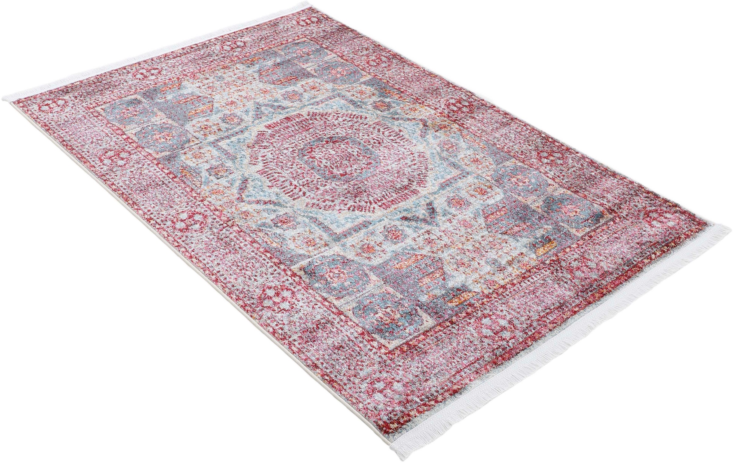 carpetfine Teppich »Anil«, rechteckig, 7 mm Höhe, Vintage Orient Look, Wohnzimmer