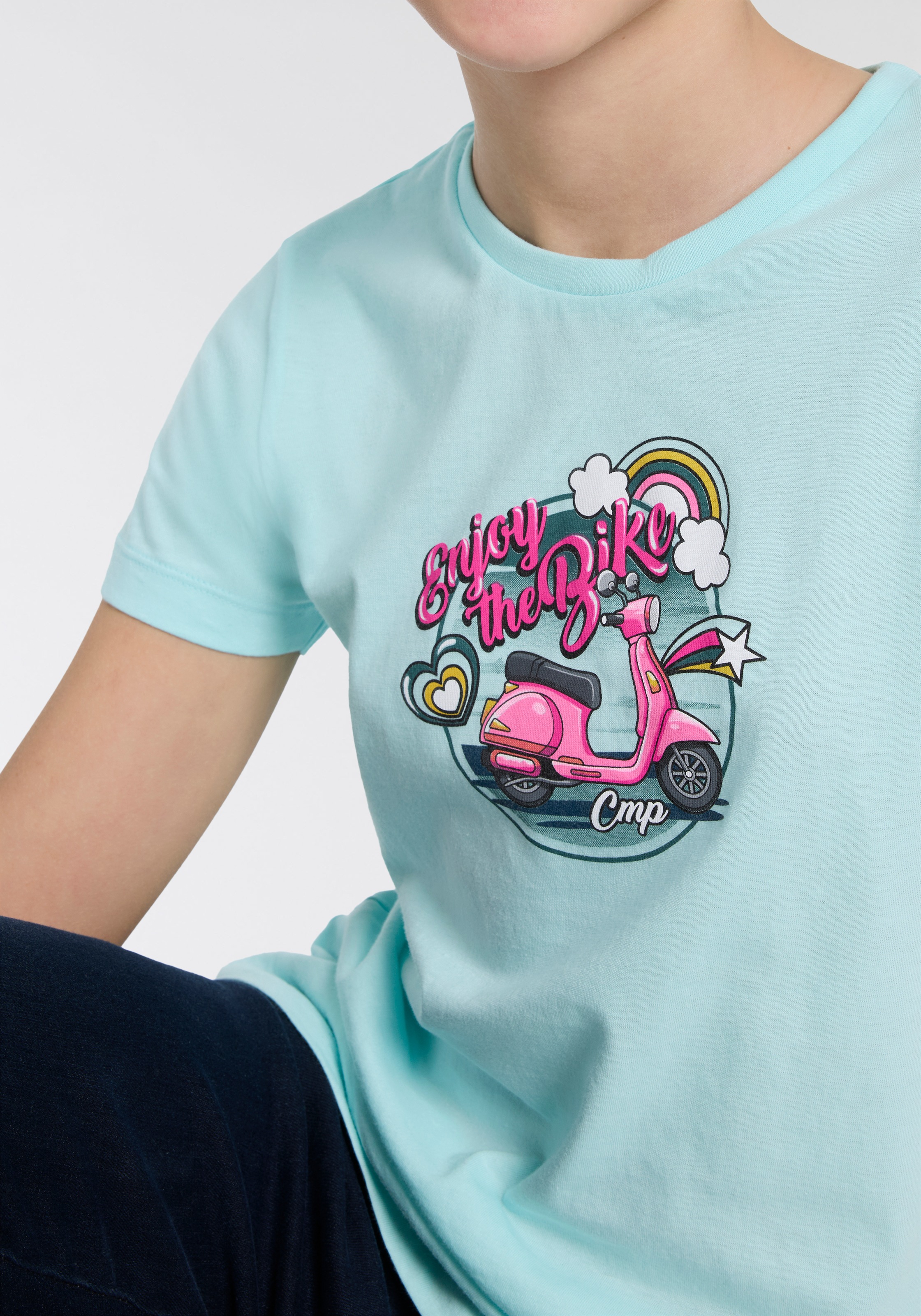 Cmp Opale T-Shirt Kurzarm-Design, Aus Baumwolle, Für Kinder