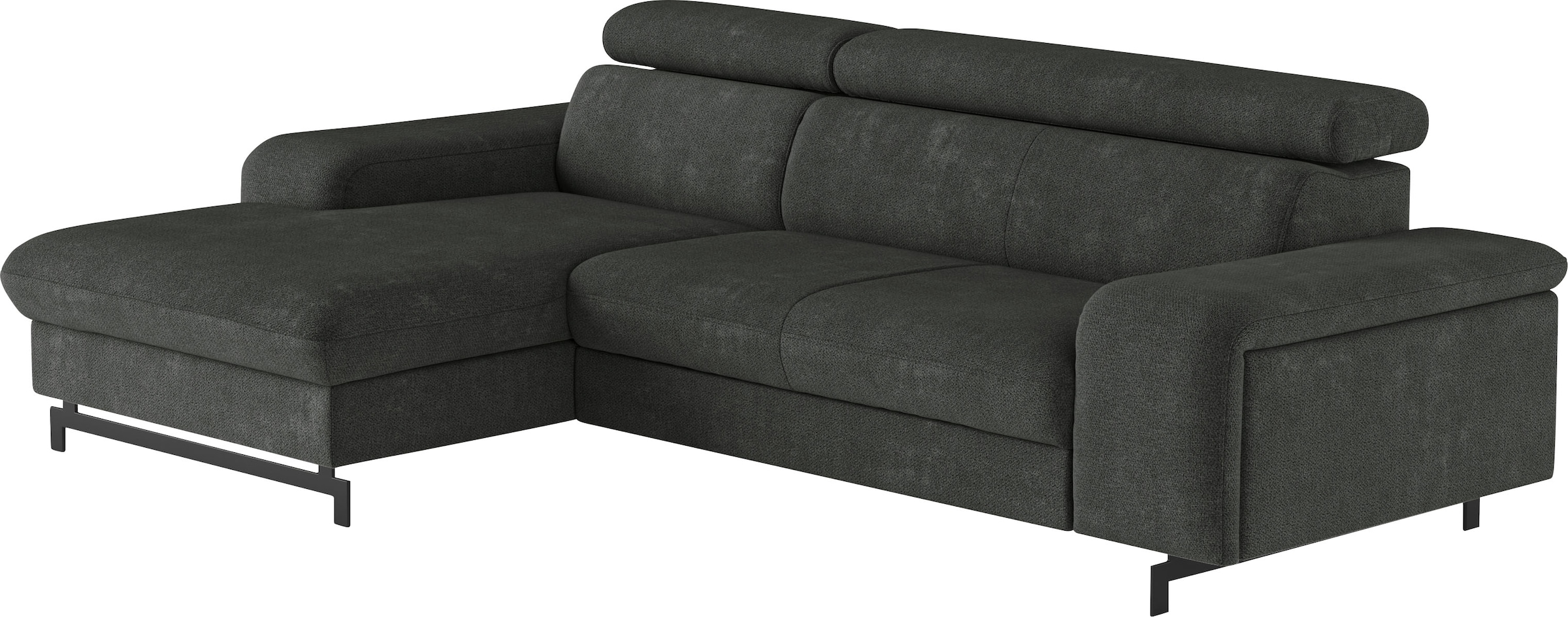 COTTA Ecksofa »Emma L-Form«, mit Kopfteilverstellung, wahlweise mit Bettfunktion & Bettkasten