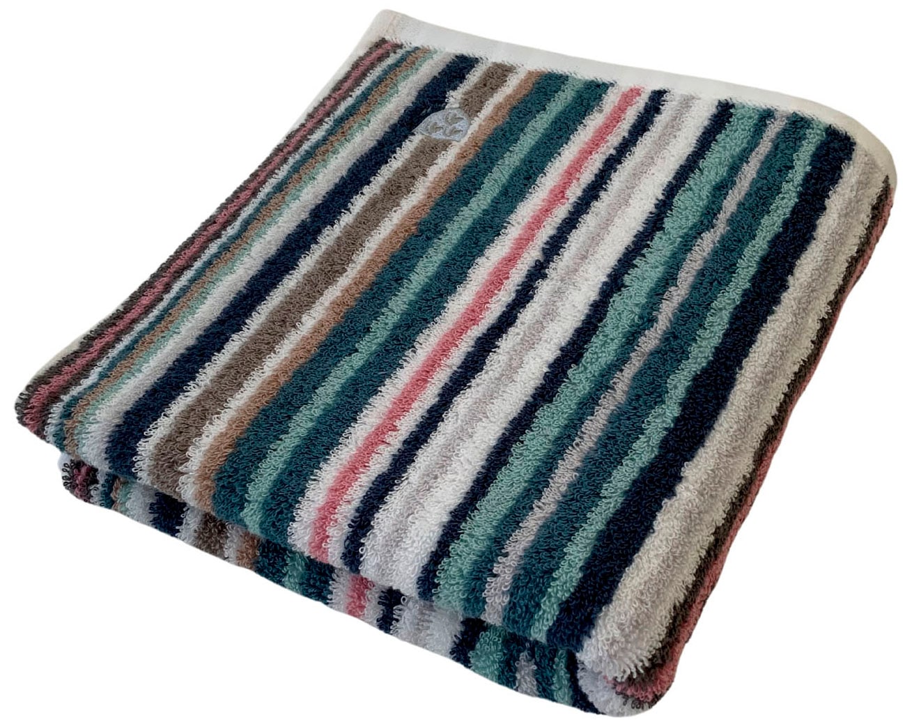 ROSS Handtuch »Multicolor«, (2 St.), mit Streifen und gesticktem ROSS-Emblem