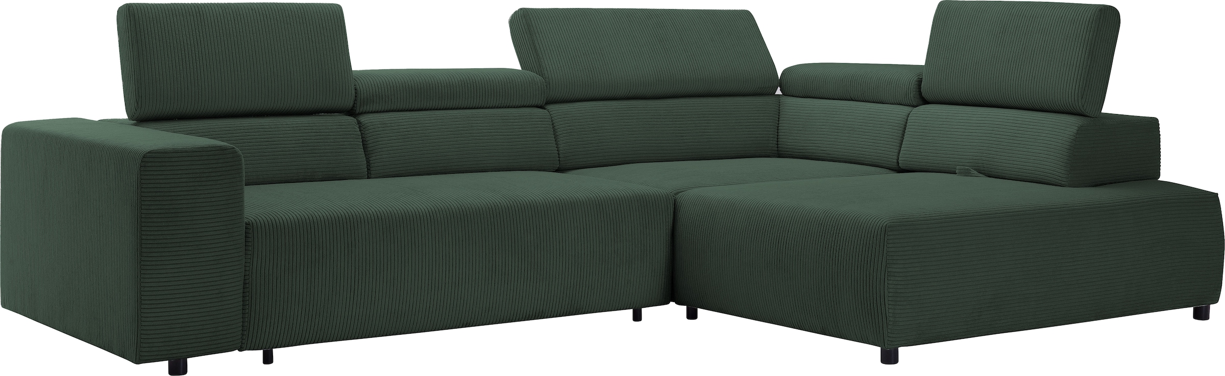 exxpo - sofa fashion Ecksofa »VITTORIO«, inkl. Kopfteil- und Sitztiefenverstellung, wahlweise mit Bettfunktion