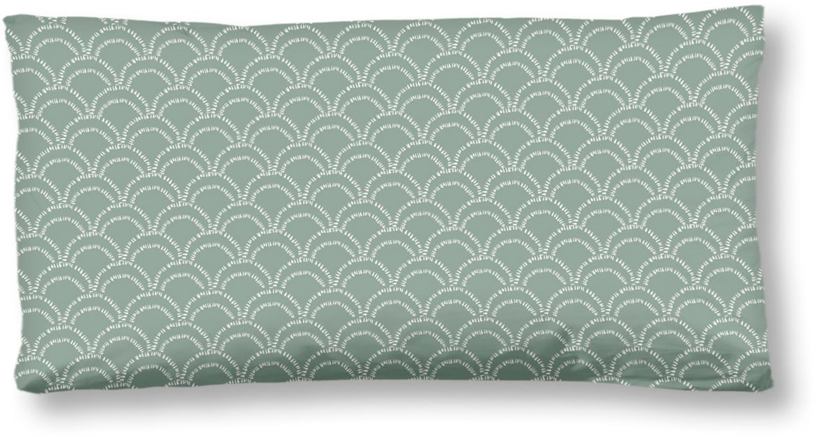 hip Kissenhülle »Kimora«, (1 St., 1- 40x80 cm Kissenhülle), Baumwolle, Mako-Satin, 40x80, 1 Stück, Reissverschluss, Valdez, Petrol