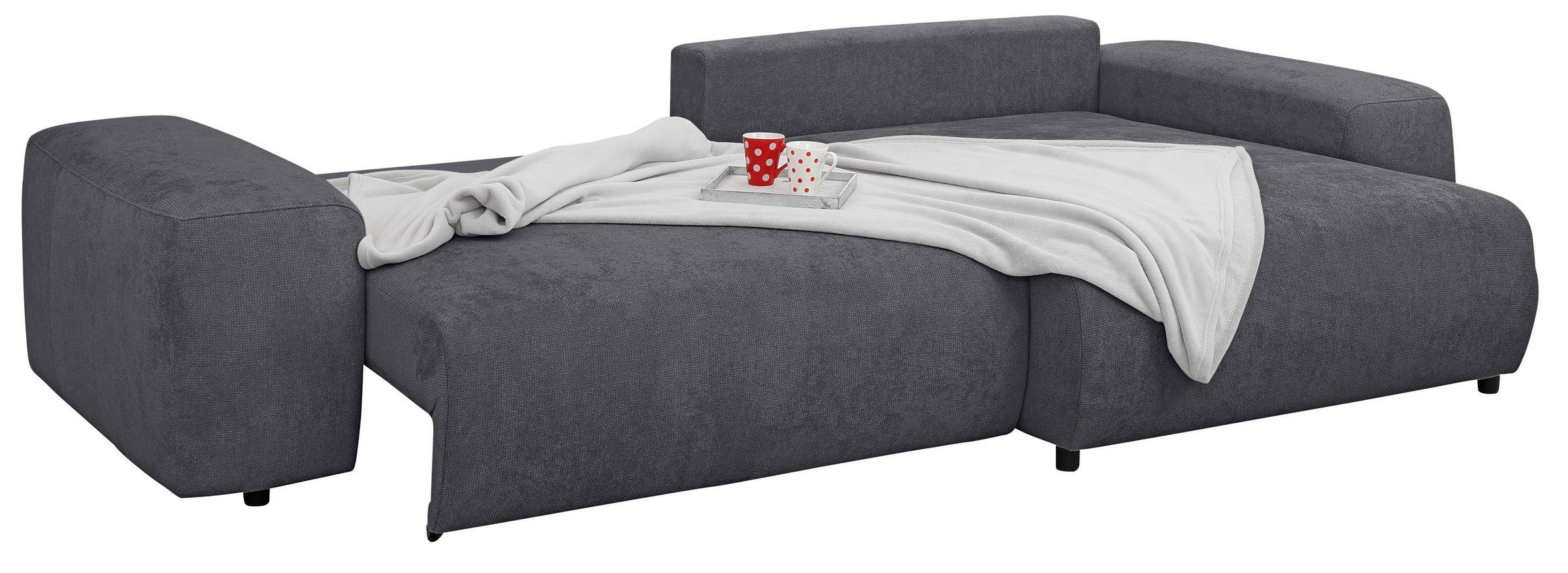 Home affaire Ecksofa Sundance, bei Bettfunktion mit Topper, incl. Zier- und Rückenkissen