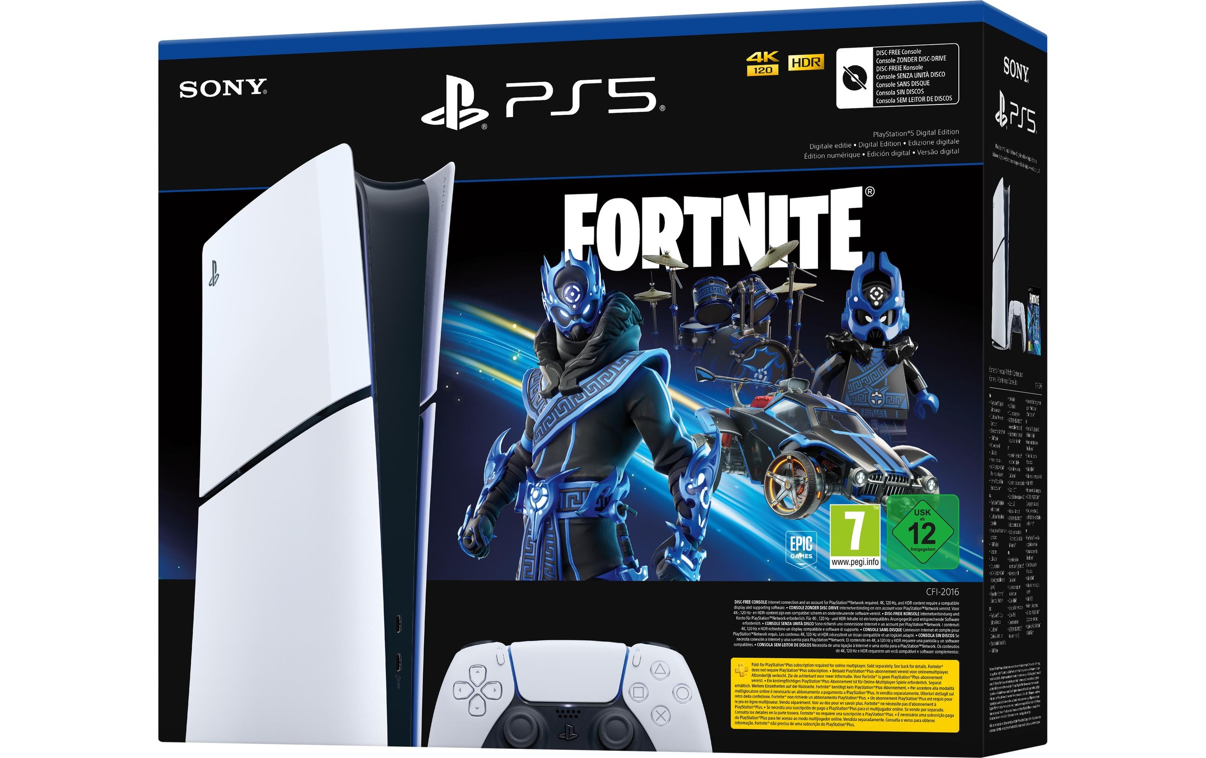 Sony Spielekonsole »Slim – Digital Fortnite Cobalt Star Bundle«