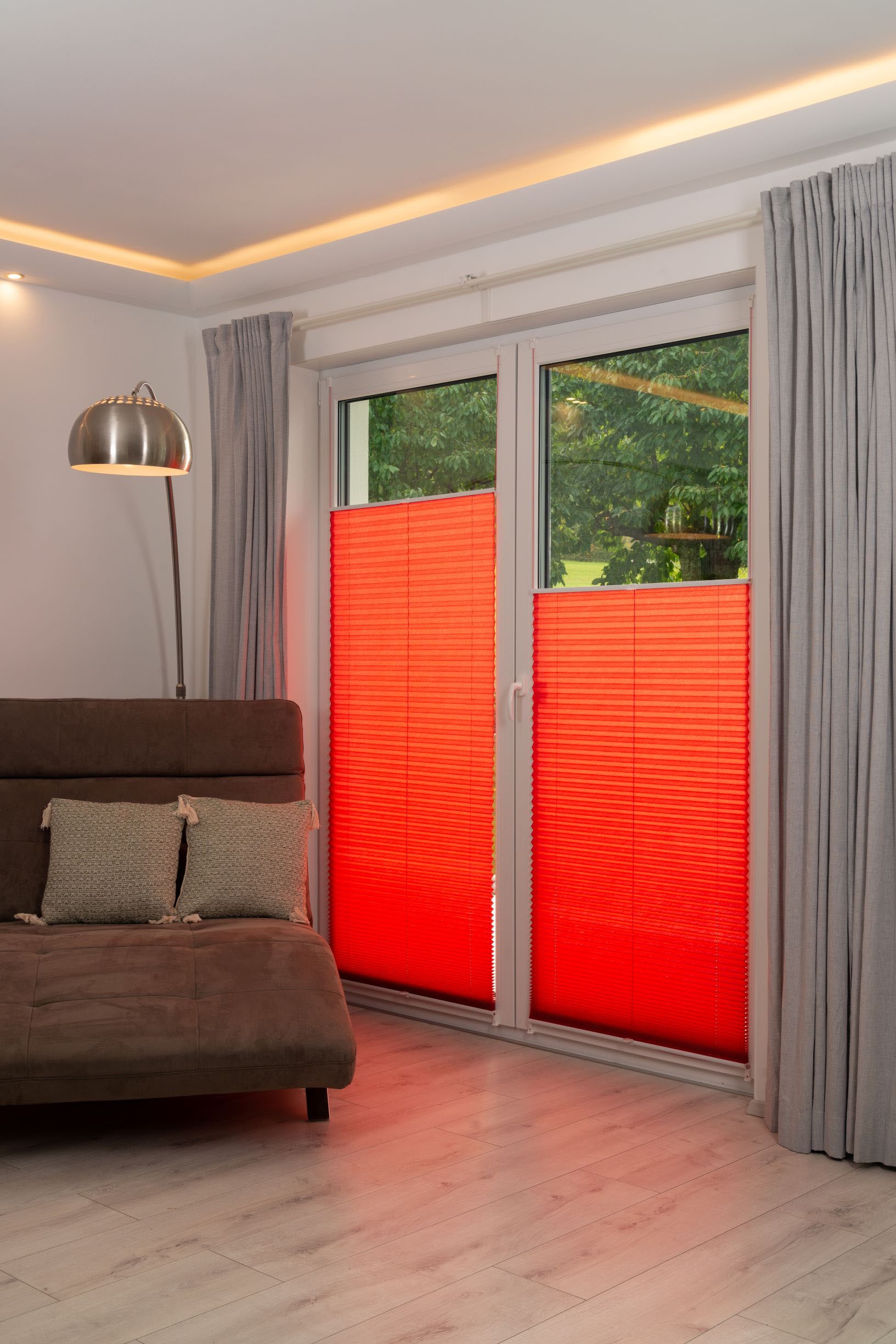 K-HOME Plissee »Klemmfix Pisa«, Lichtschutz, ohne Bohren, verspannt, Crushed-Optik