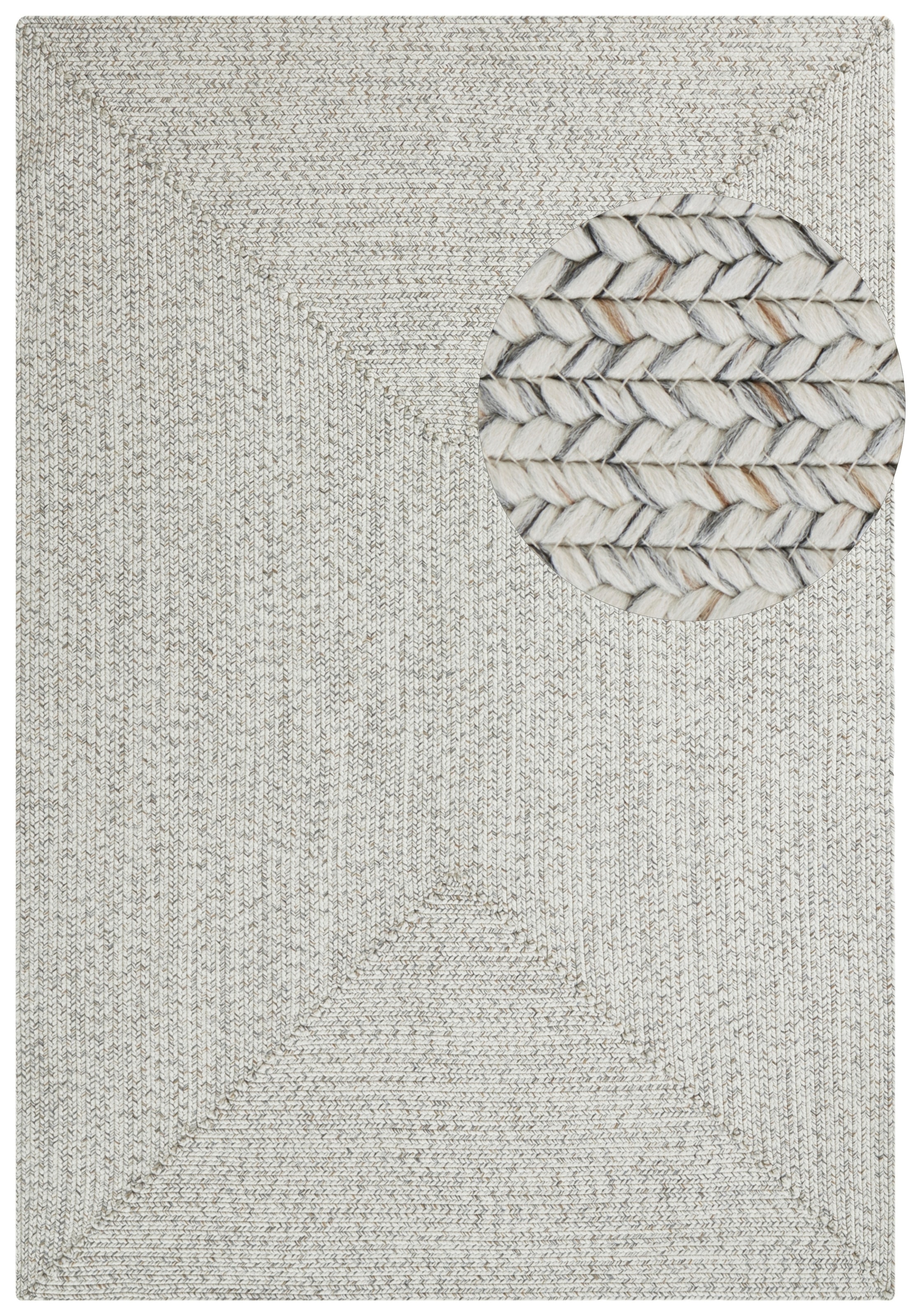 NORTHRUGS Teppich »Trenzado«, rechteckig, 10 mm Höhe, In- & Outdoor, Handmade-Look, Läufer, Wetterfest, Balkon, Wohnzimmer