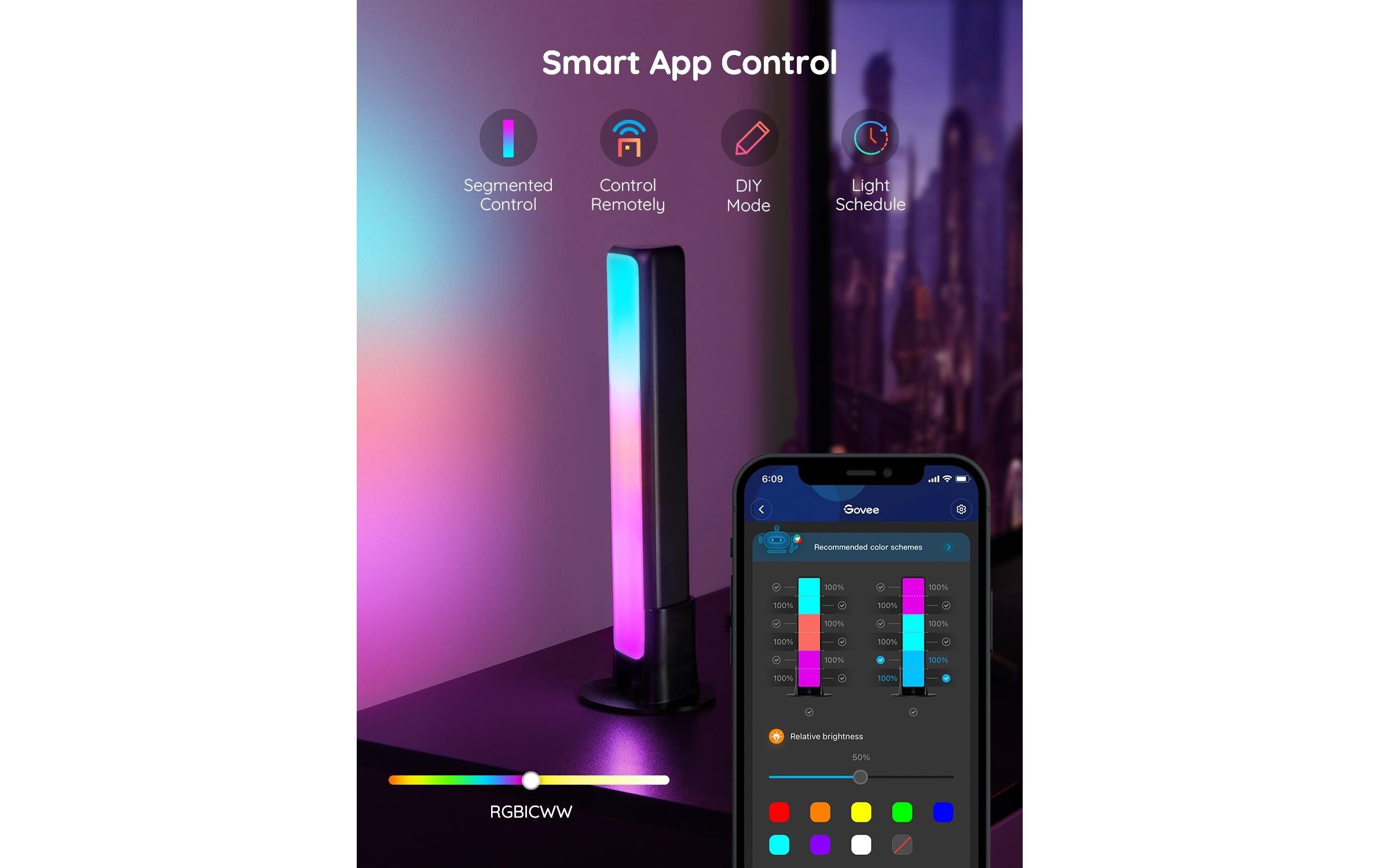 Govee LED Deckenleuchte »Flow Plus RGBICW«