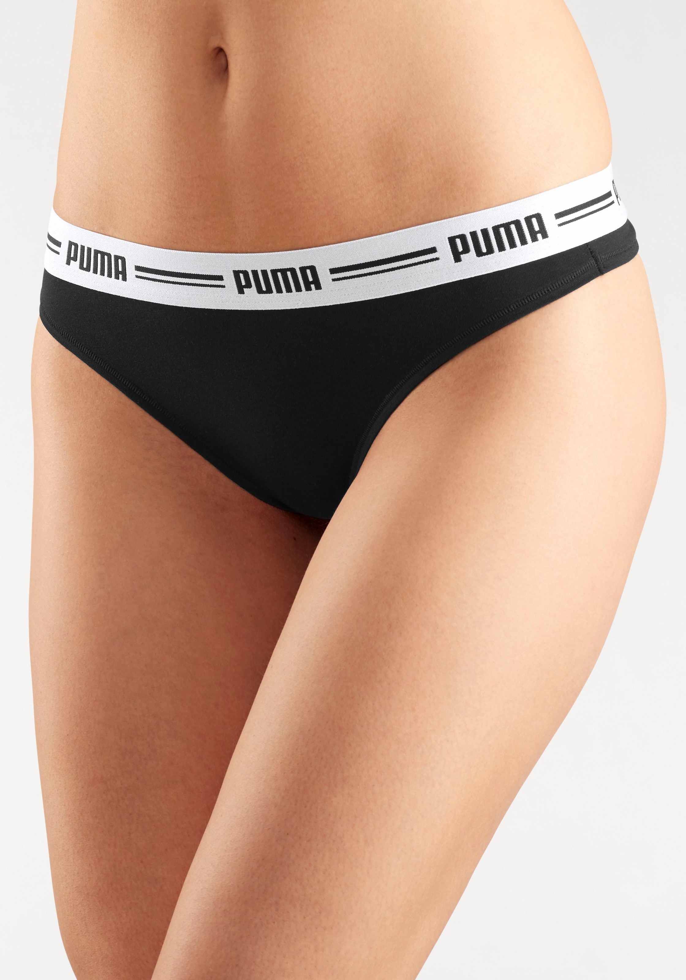 PUMA String »Iconic«, (Packung, 2 St.), mit weichem Logobündchen