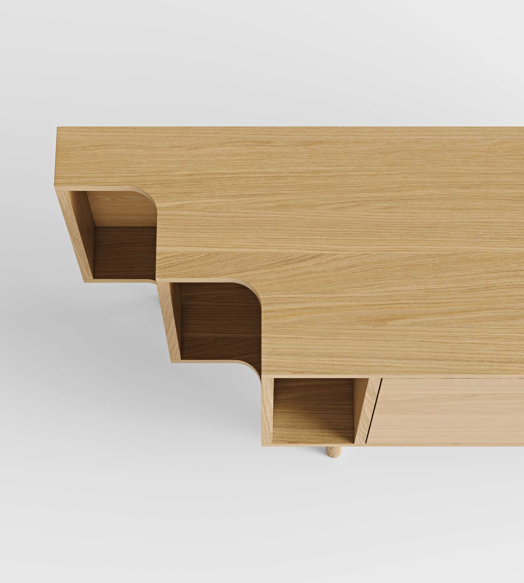 Woodman Sideboard »Shift«, mit Echtholzfurnier aus Eiche, Breite 189 cm, mit Push-to-Open, FSC®