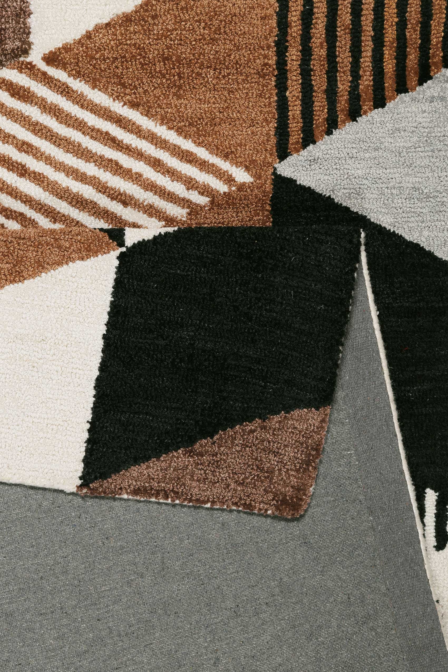 Esprit Teppich »Uptown,  ESP-39872«, rechteckig, 8 mm Höhe, bunt, handgetuftet, grafischer Retro Look für Wohnzimmer, Schlafzimmer