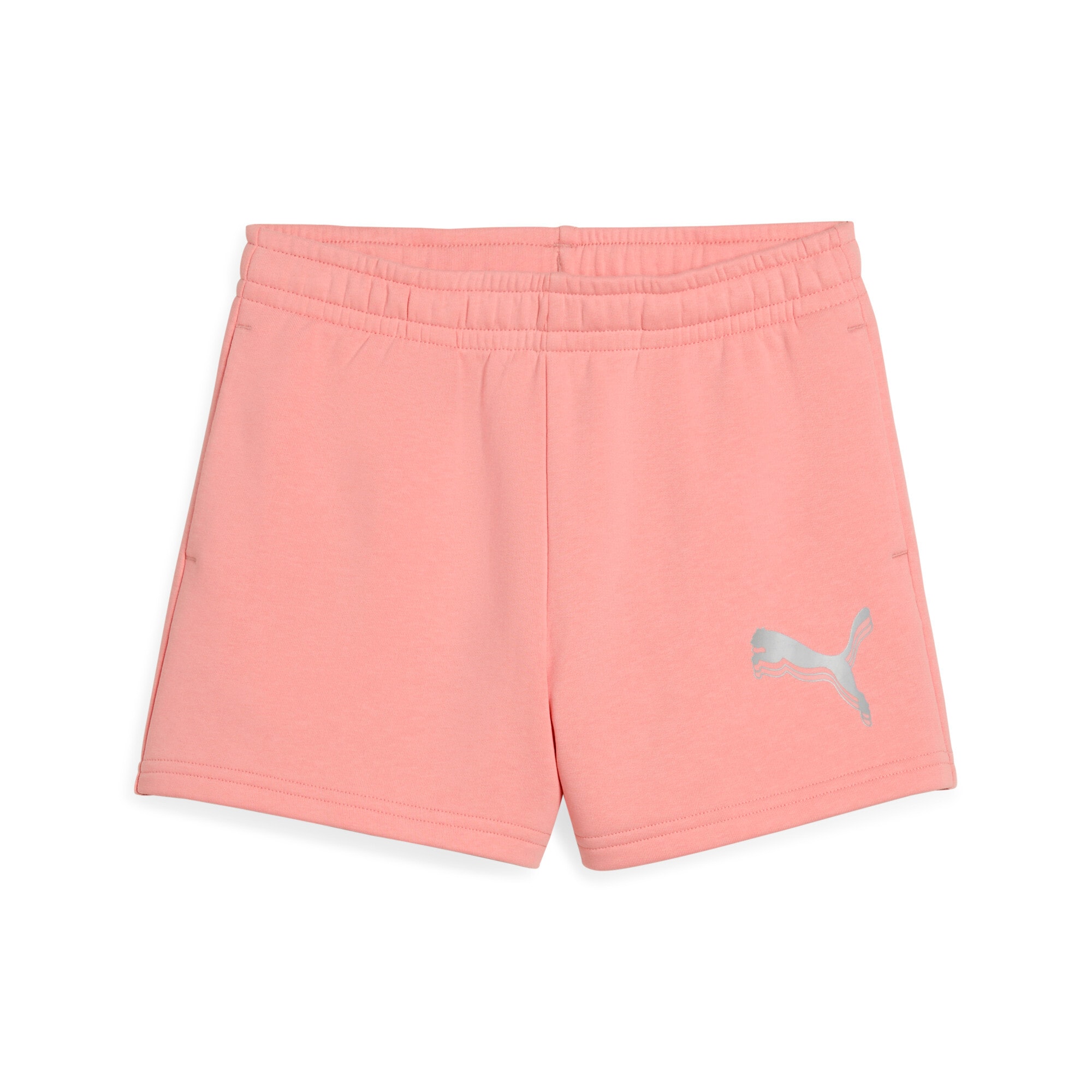 PUMA Trainingsshorts »ESS METALLIC SHORTS TR G« sportlicher Stil, für Jugendliche, mit metallischem Logo