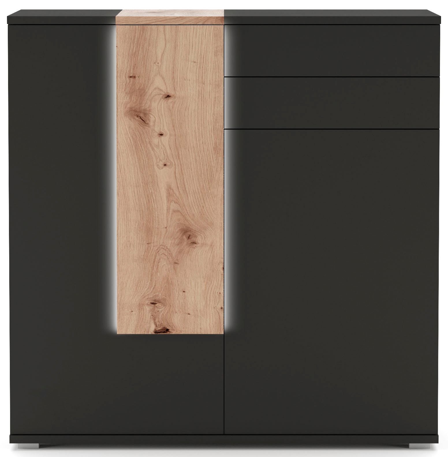 COTTA Highboard »Montana«, inkl. LED-Beleuchtung, mit Push-To-Open, Breite 120 cm