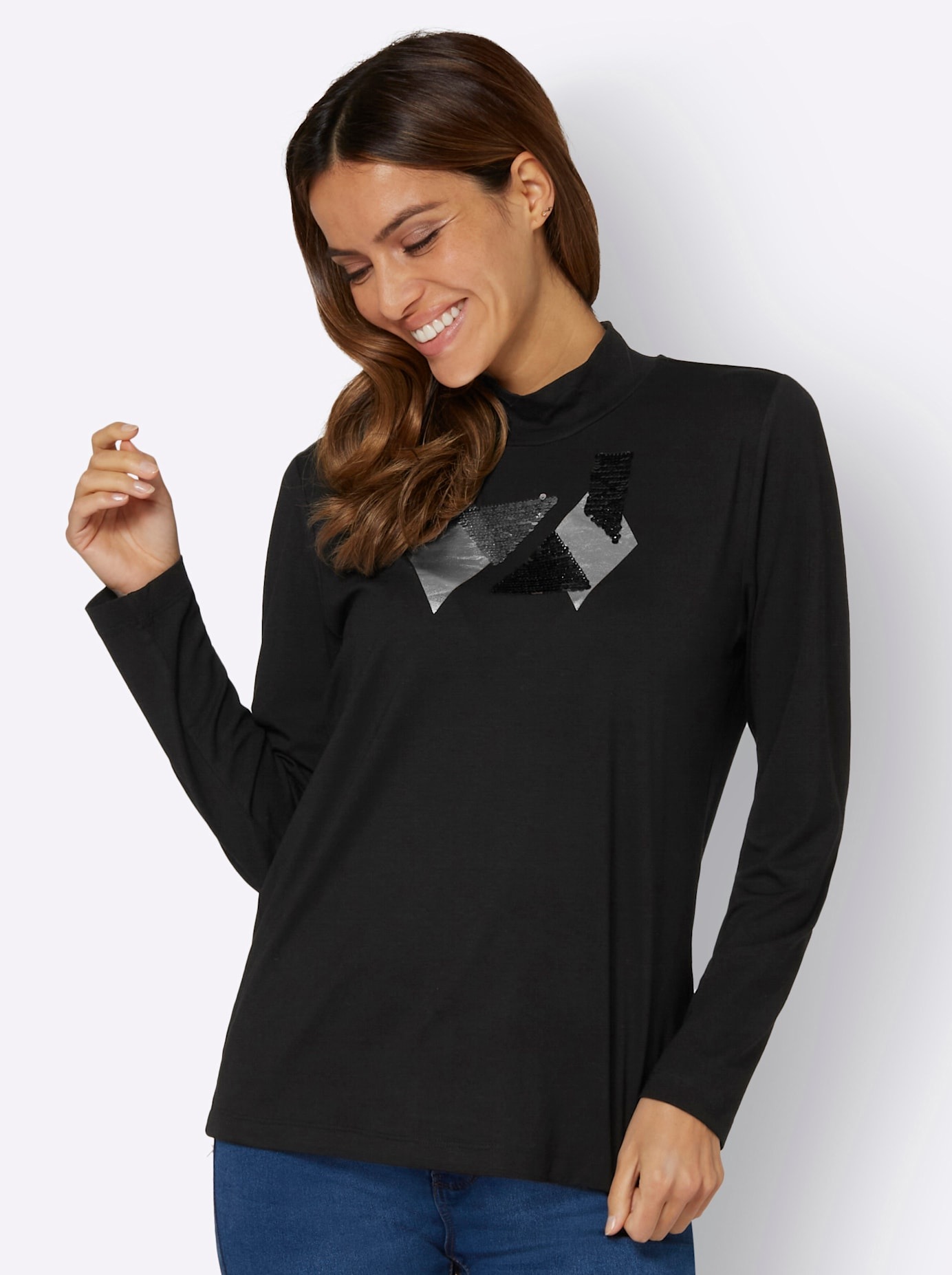Inspirationen Stehkragenshirt »Shirt« 1 Stk.