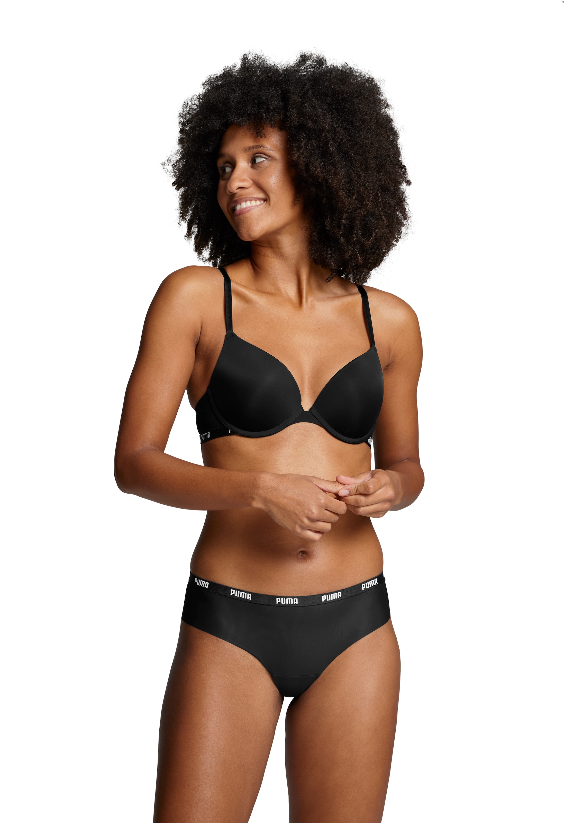 PUMA Push-up-BH "PUMA WOMEN PUSHUP BRA 1P HANG" mit gepolsterten Cups, mit Bügel