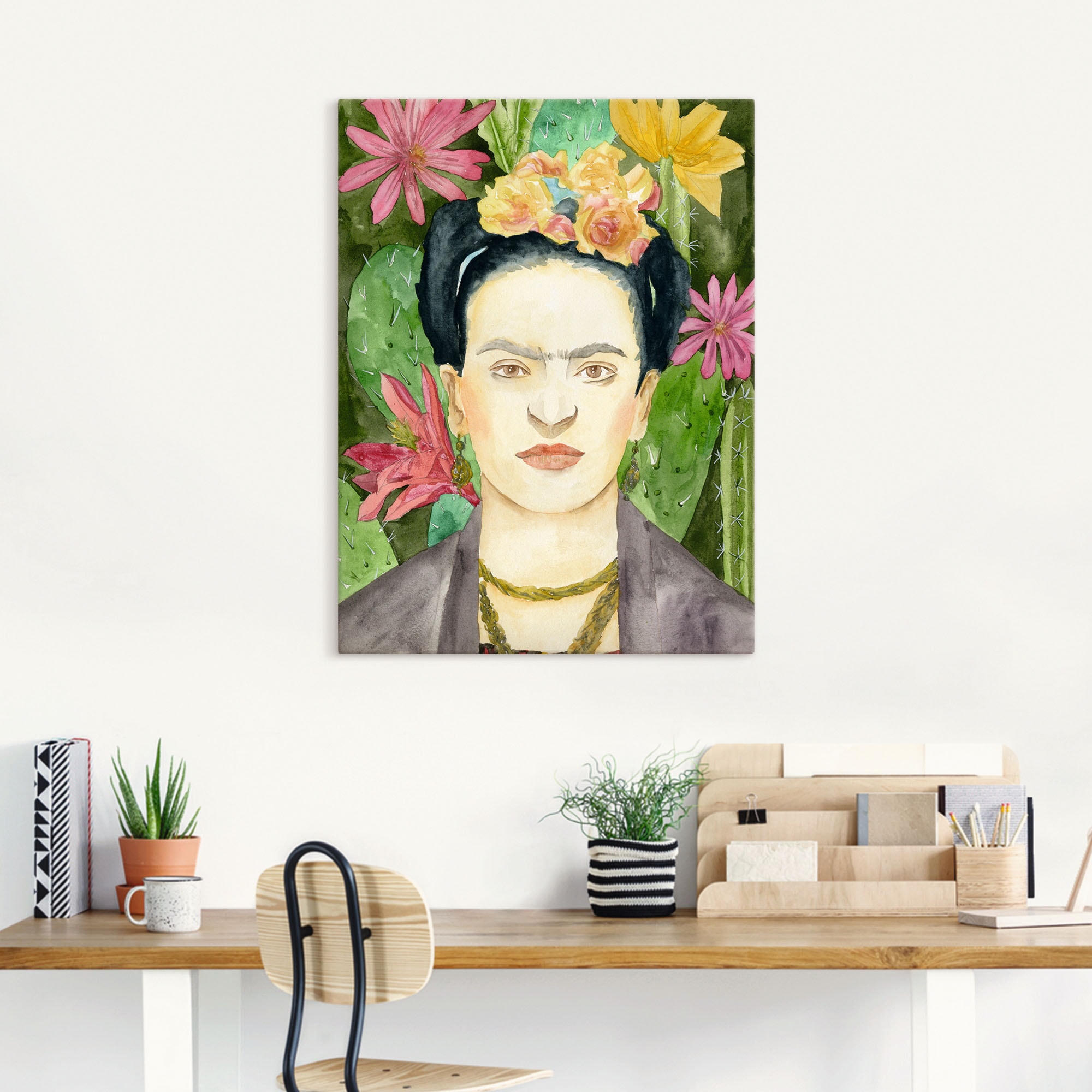 Artland Wandbild »Frida Kahlo I«, Bilder von Frauen, (1 St.), als Leinwandbild, Poster in verschied. Grössen
