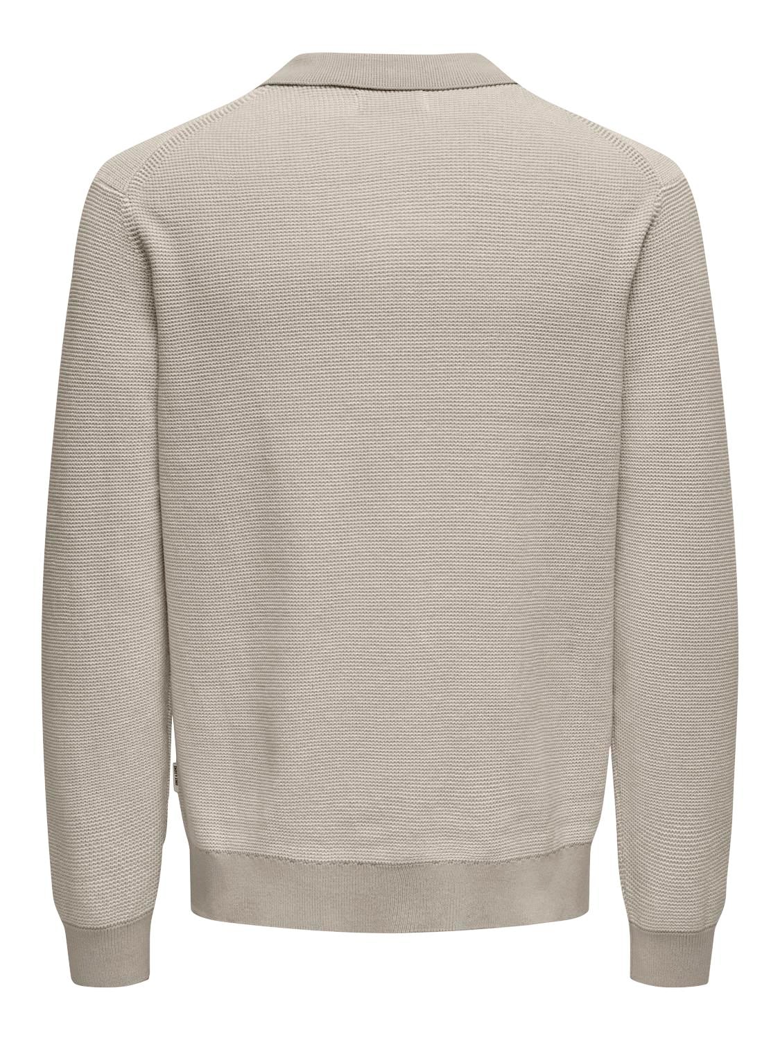 ONLY & SONS Polokragenpullover »ONSMATTEO LS ZIP POLO«