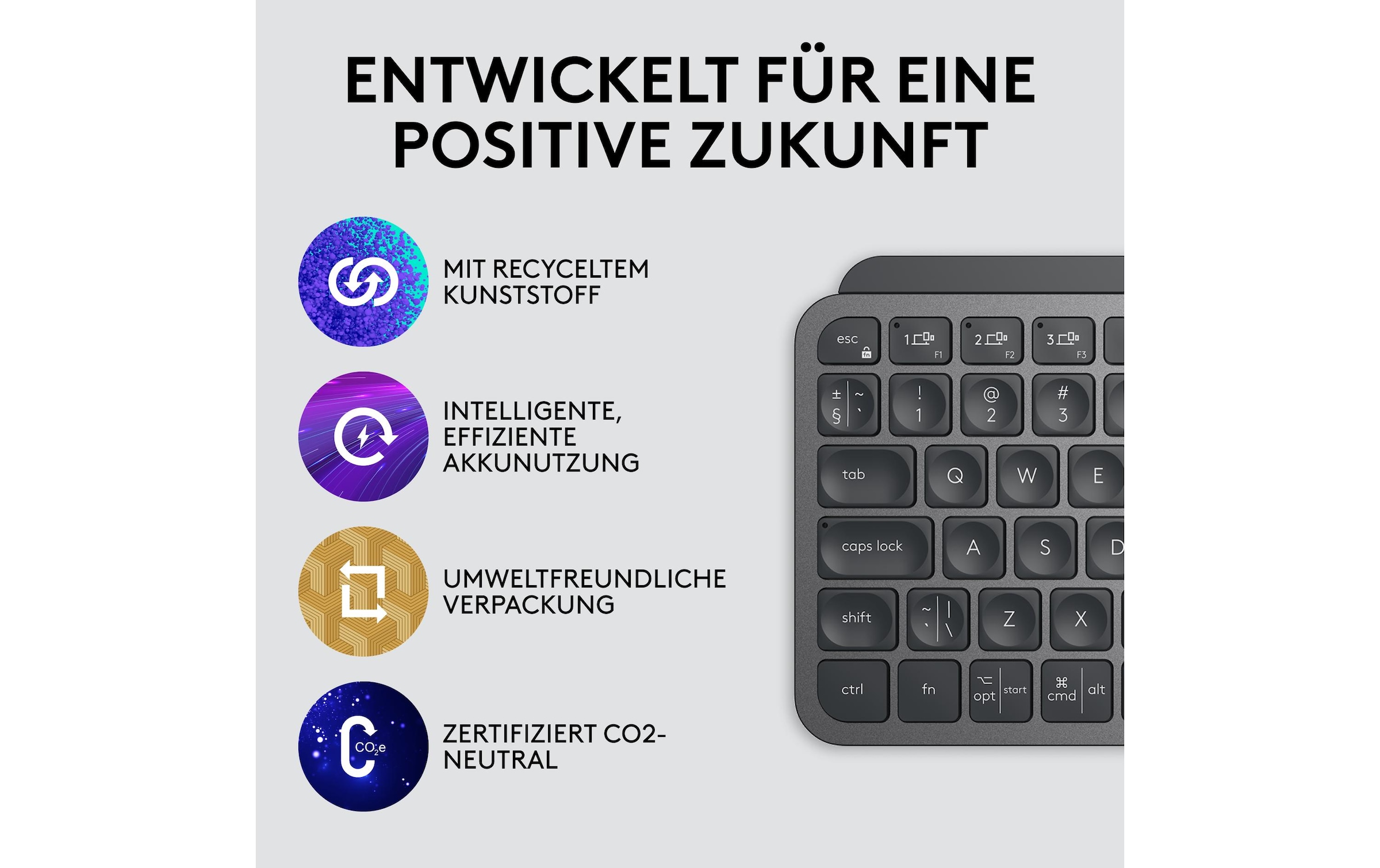 Logitech Tastatur »Logitech MX Keys Mini graphite«