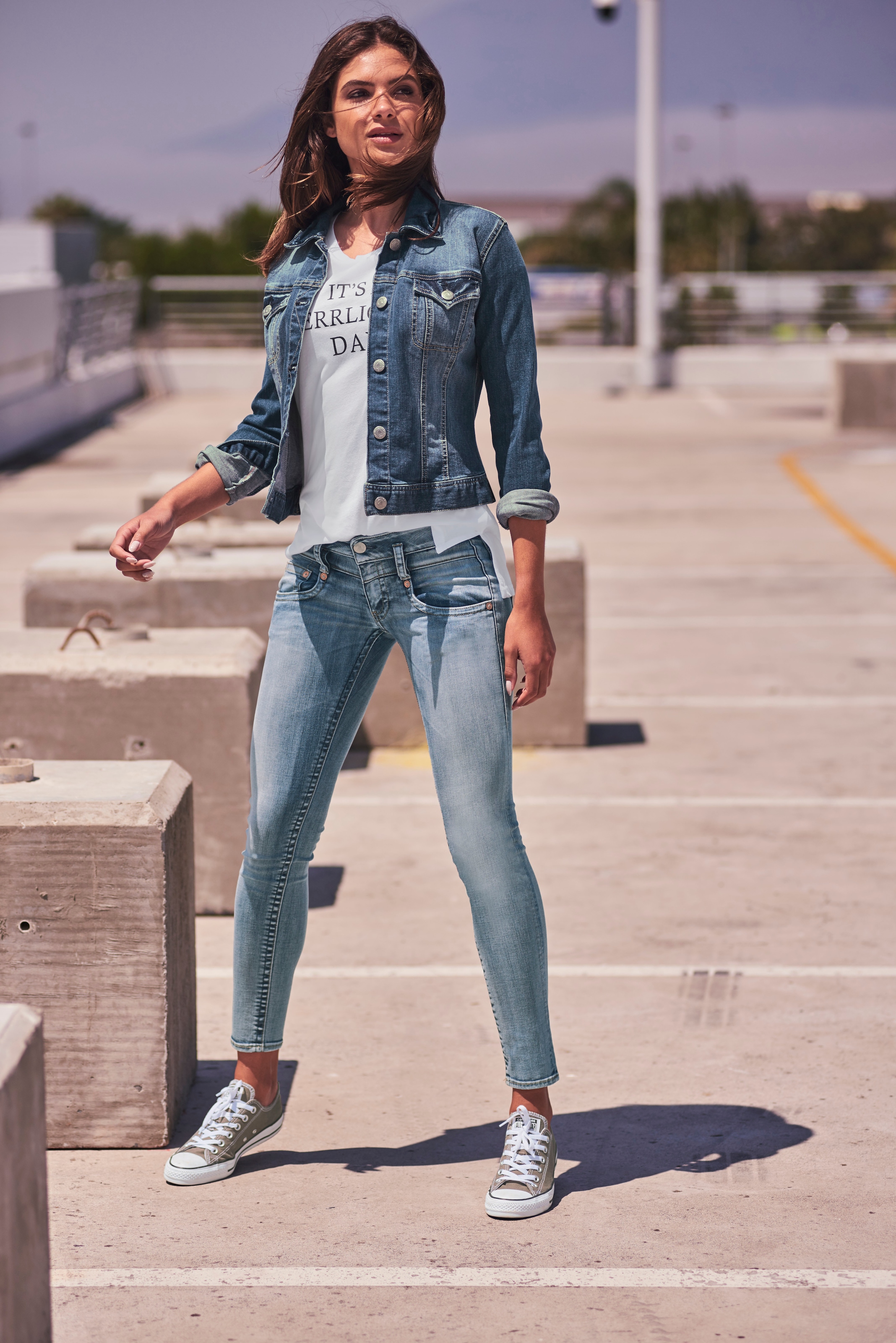 Herrlicher Slim-fit-Jeans »PITCH SLIM ORGANIC«, online bei shoppen dank Schweiz Technology Kitotex Jelmoli-Versand umweltfreundlich