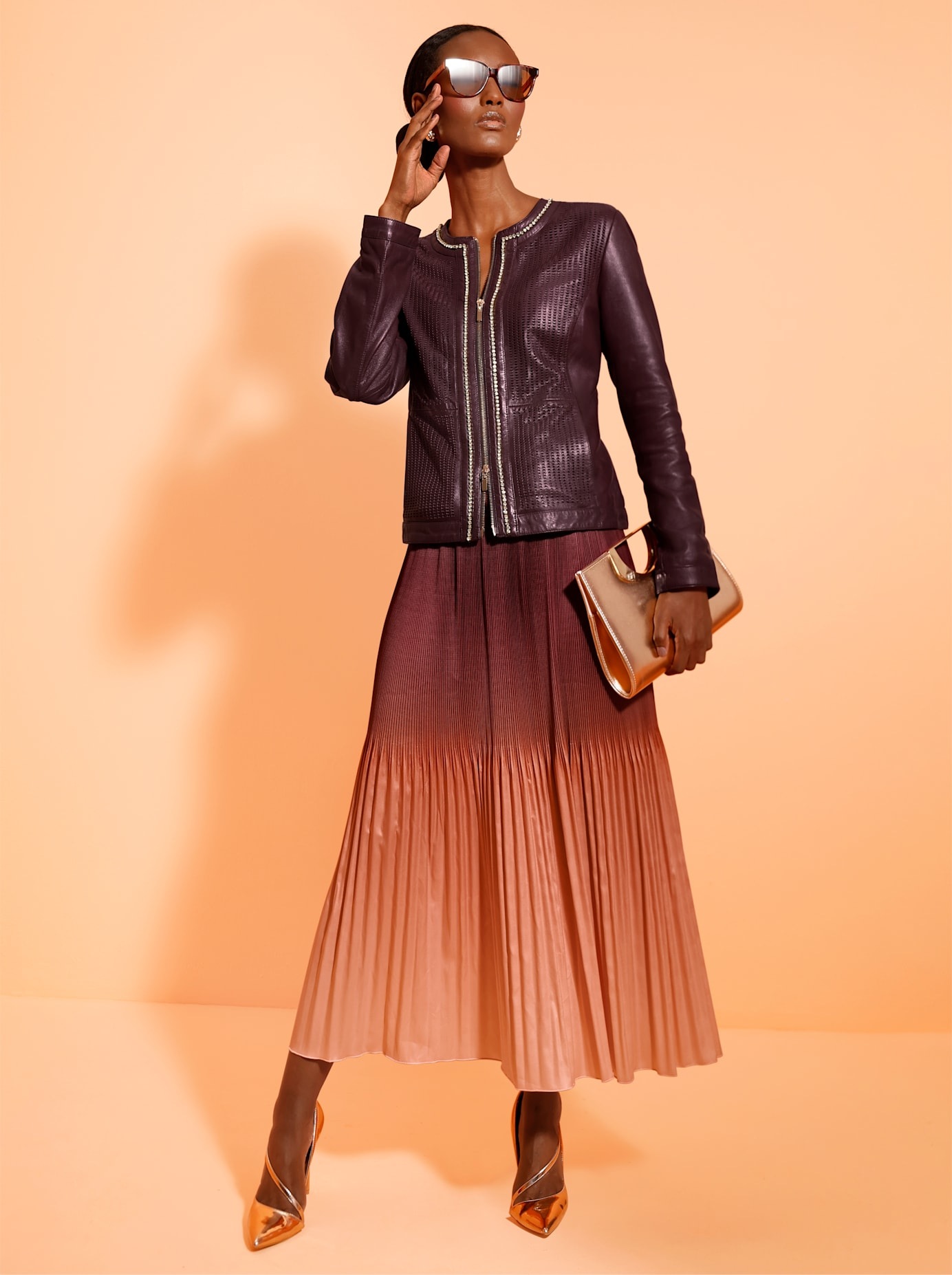 Mainpol Lederblazer »Lammnappa-Lederblazer«