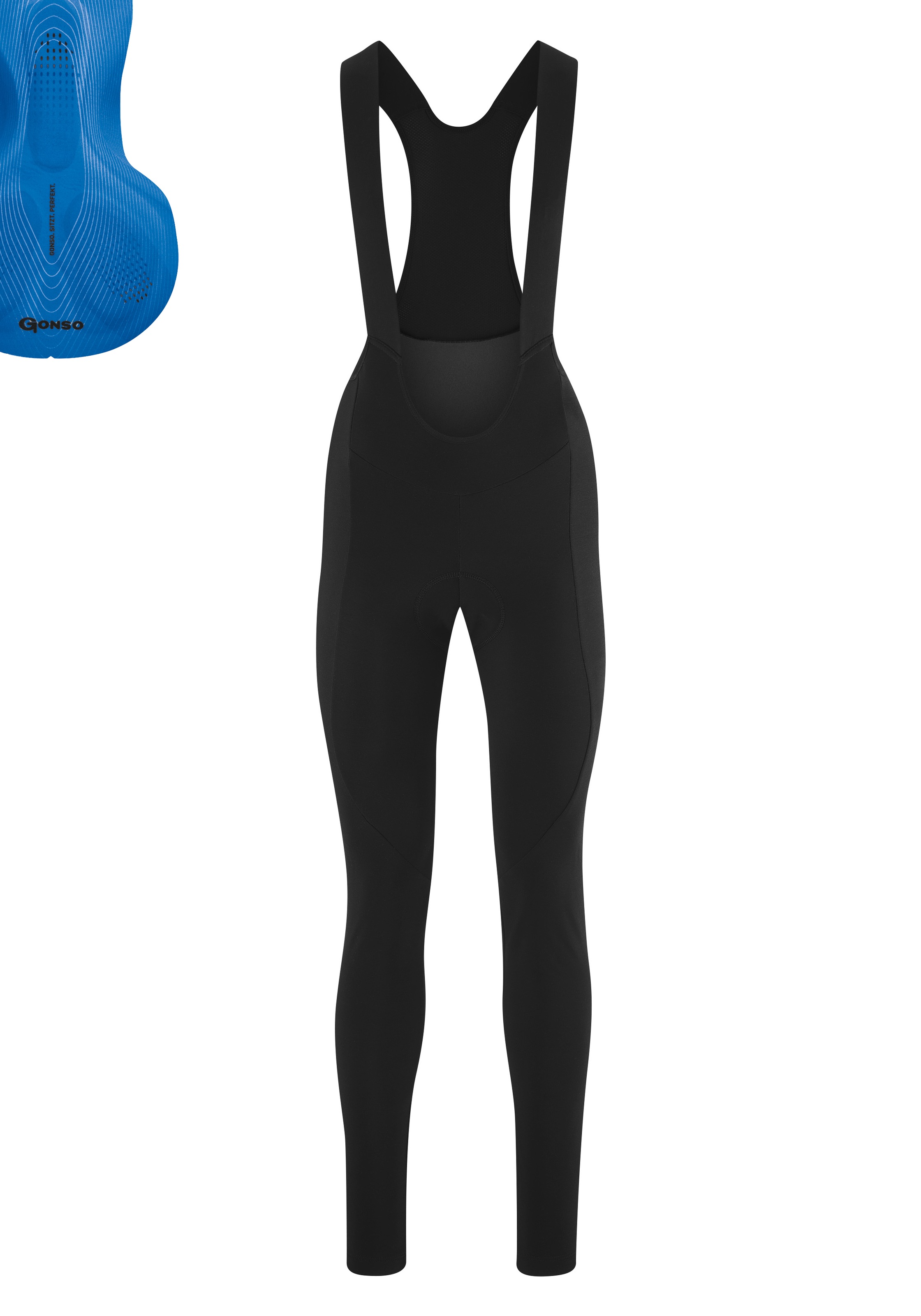 Gonso Fahrradhose »SITIVO TI BIB W«, Damen Radhose, innovatives Sitzpolster, Träger-Radlerhose, Tight Fit