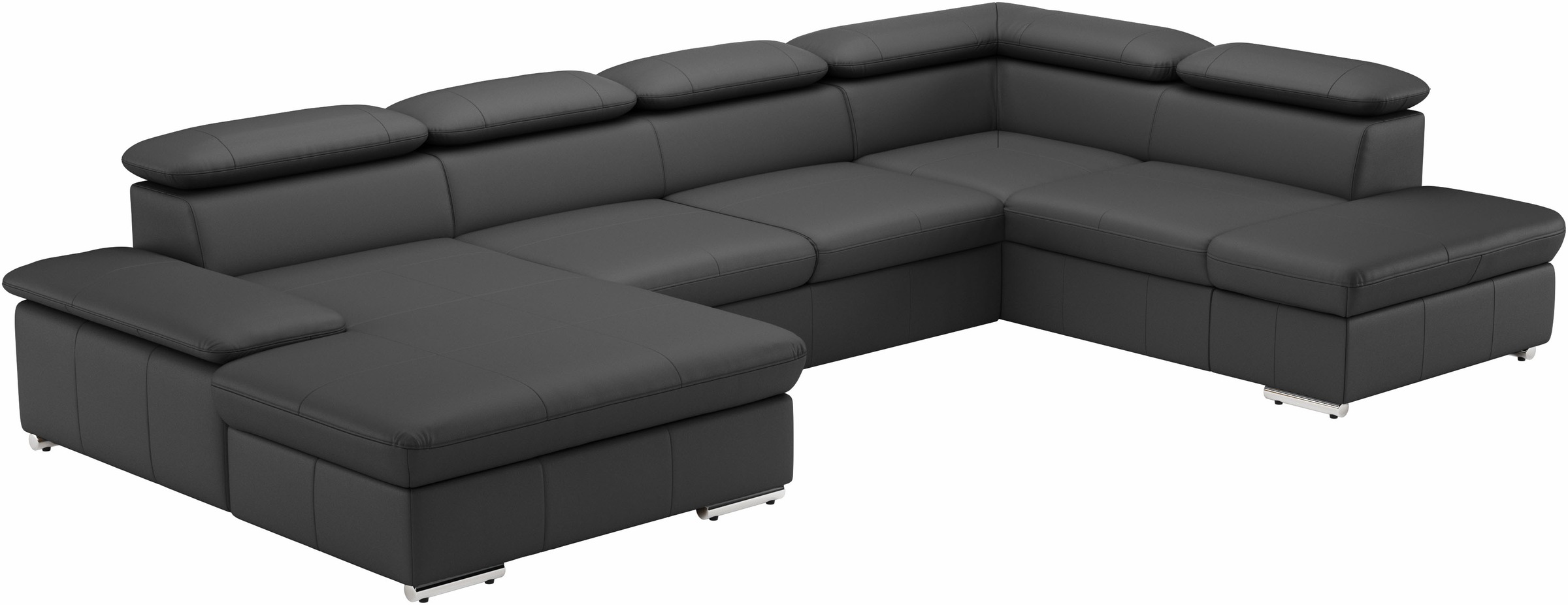sit&more Wohnlandschaft »Valantine U-Form«, inkl. Kopf- und Armteilverstellung, wahlweise mit Bettfunktion