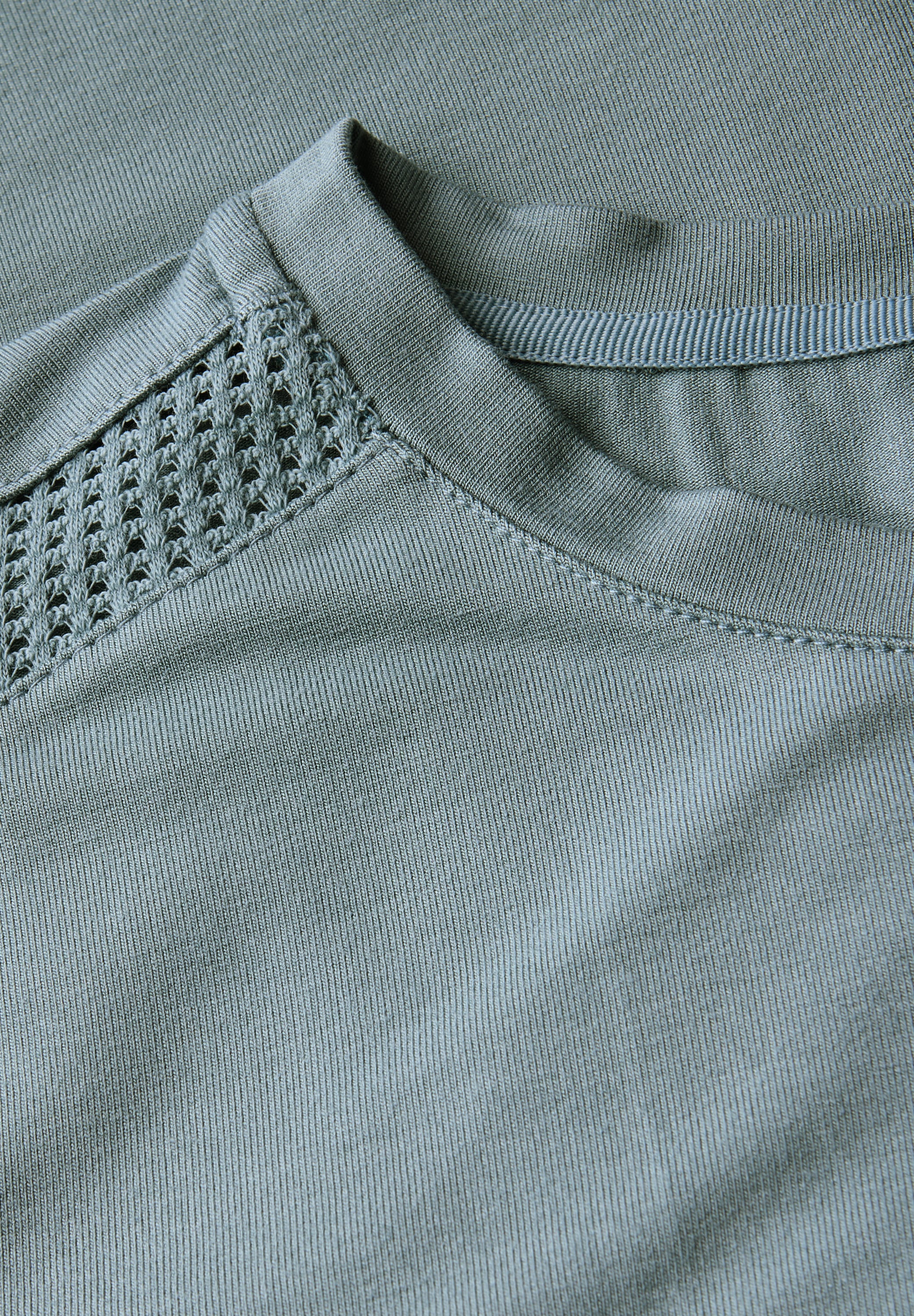 STREET ONE Shirttop, mit Mesh-Detail