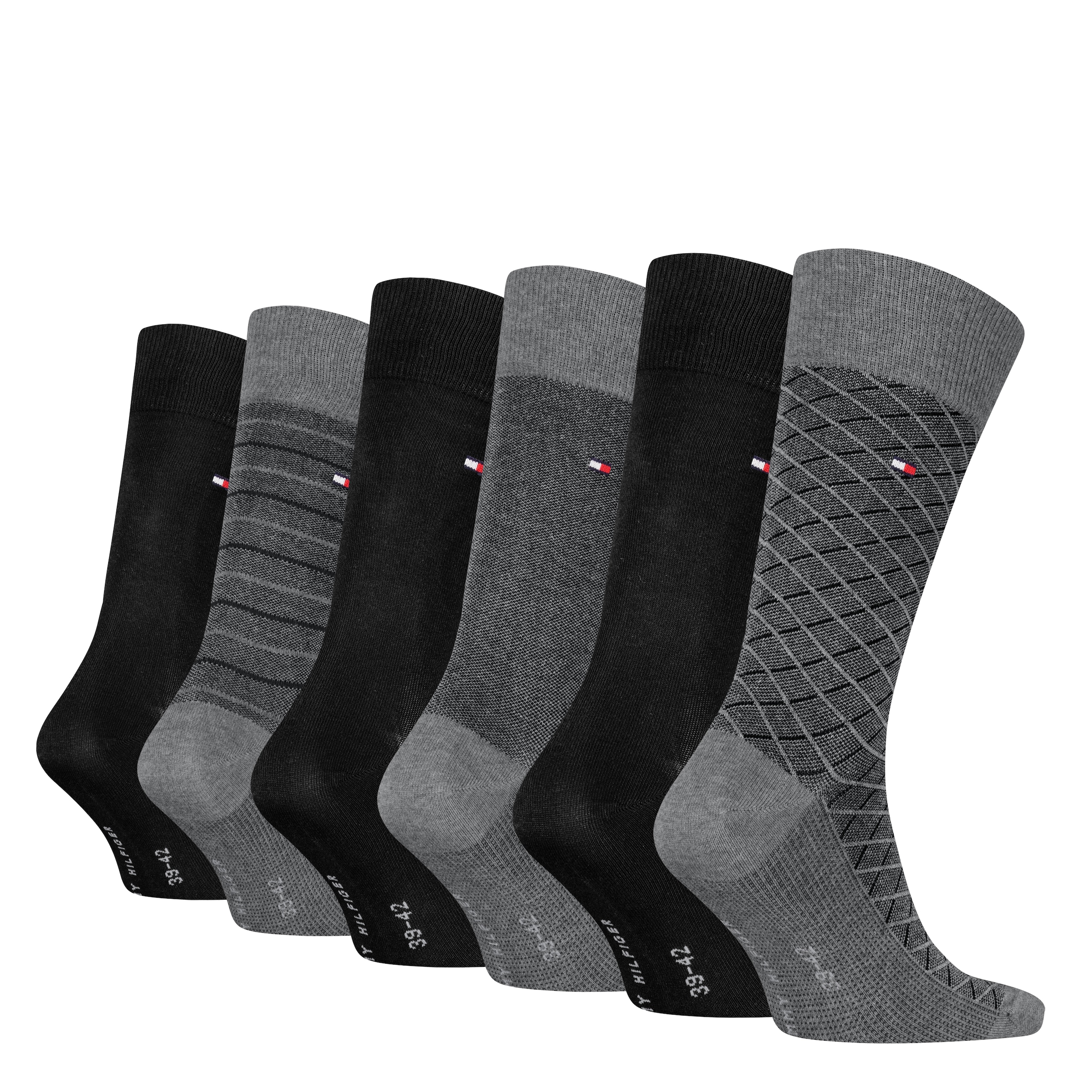 Tommy Hilfiger Socken »TH MEN SOCK 6P TIN GIFTBOX BIRDEYE«, (6er Pack)