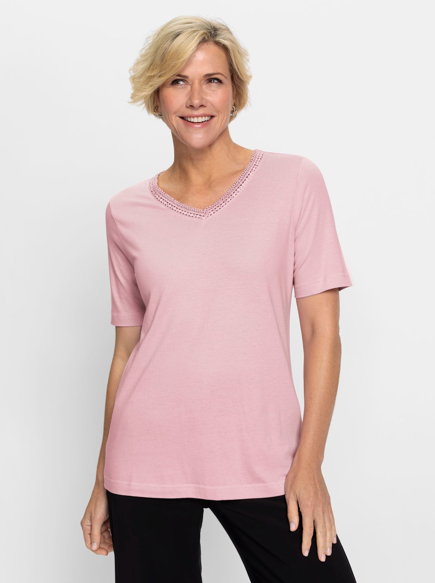 Classic V-Shirt »Shirt«, (1 tlg.)