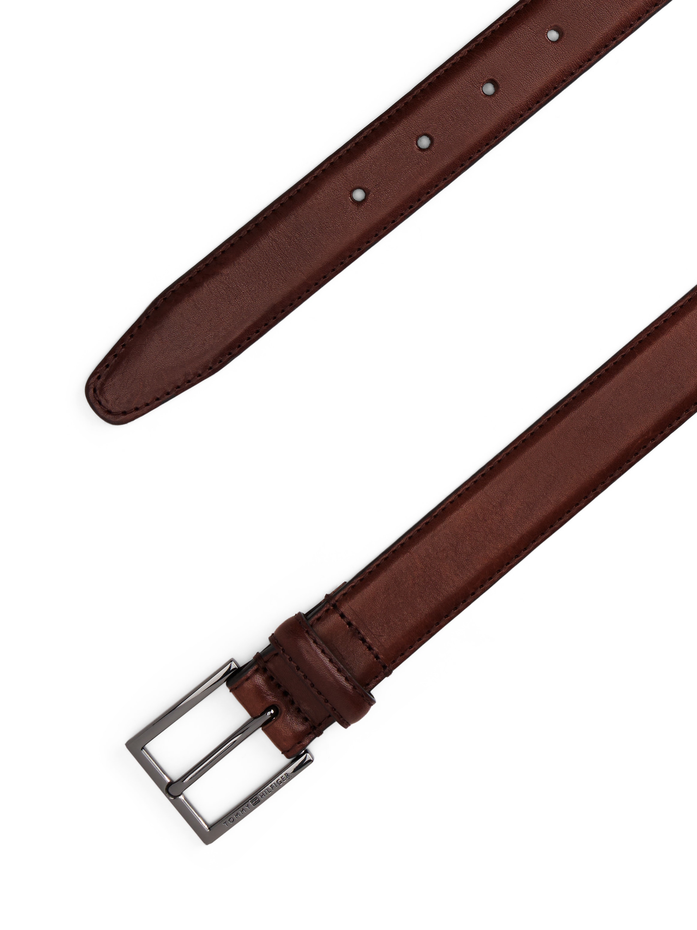 Tommy Hilfiger Ledergürtel »HUDSON LEATHER«, Grössenverstellbar